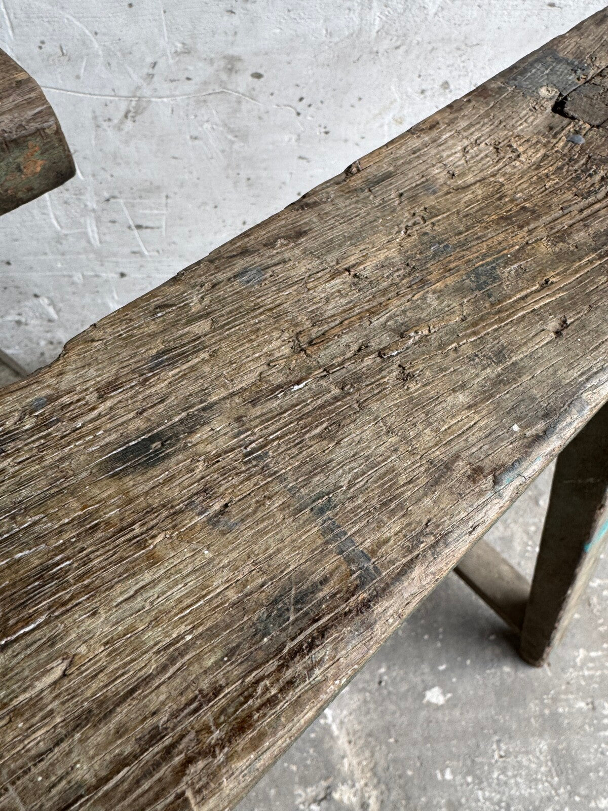 Set of 2 industrial wooden trestles – 1940s