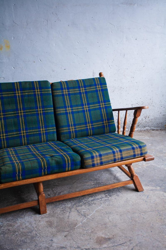 Canapé 3 places Guillerme et Chambron à motif damier