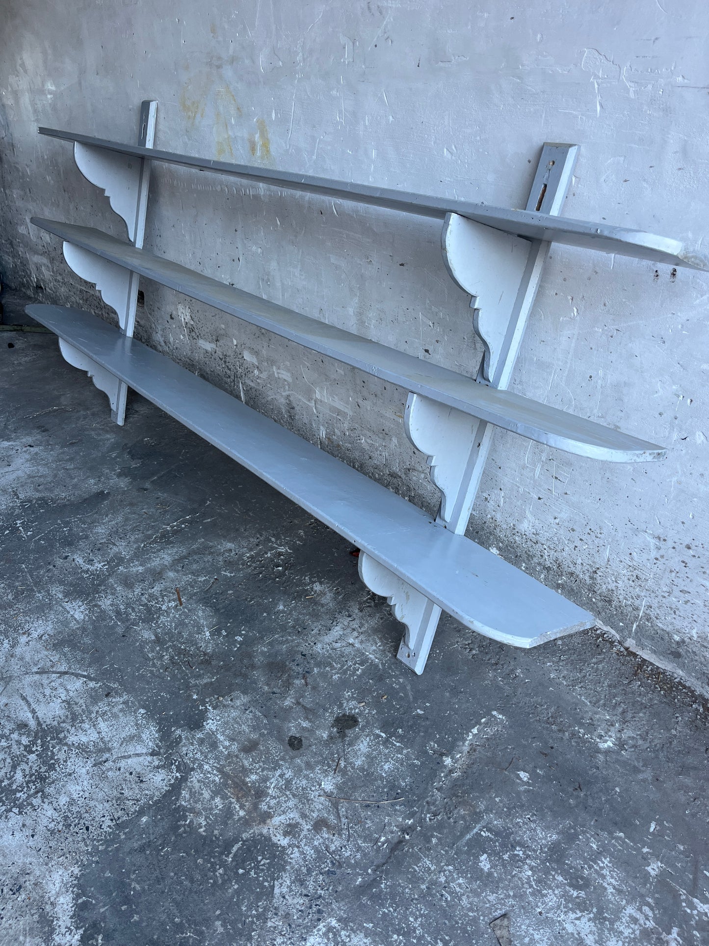 XL Antique French Wall Rack – Industrial Style