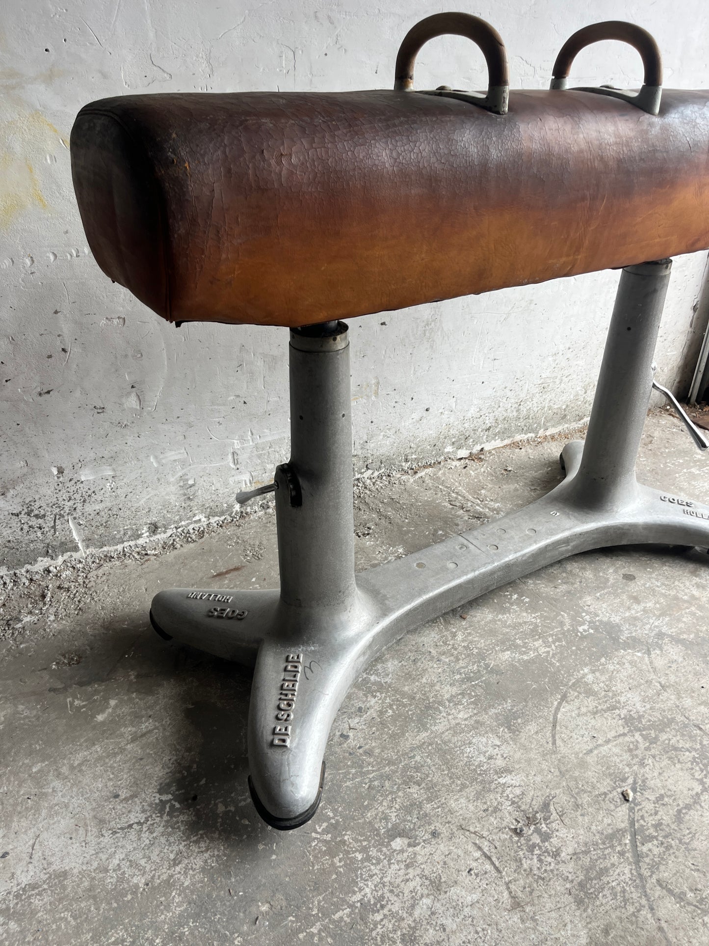 Vintage Gym Pommel Horse – De Schelde, Holland