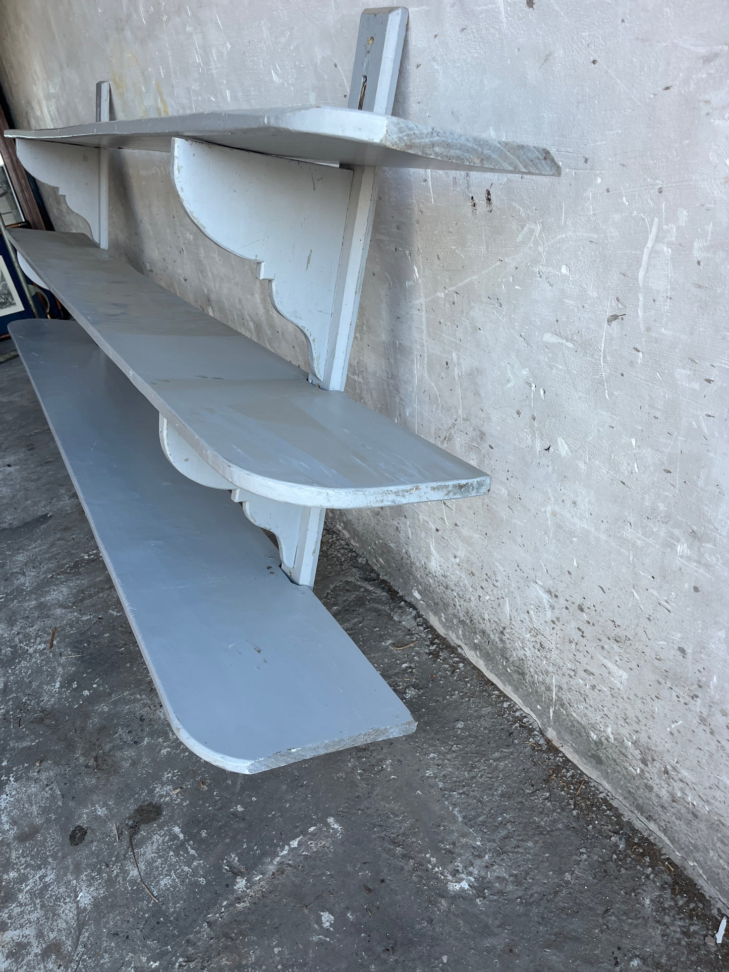 XL Antique French Wall Rack – Industrial Style