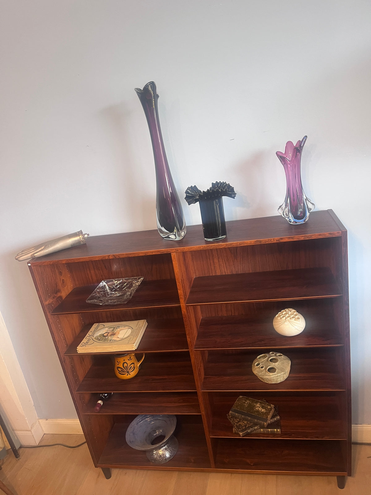 Danish Rosewood Bookcase by Hundevad & Co., 1960s