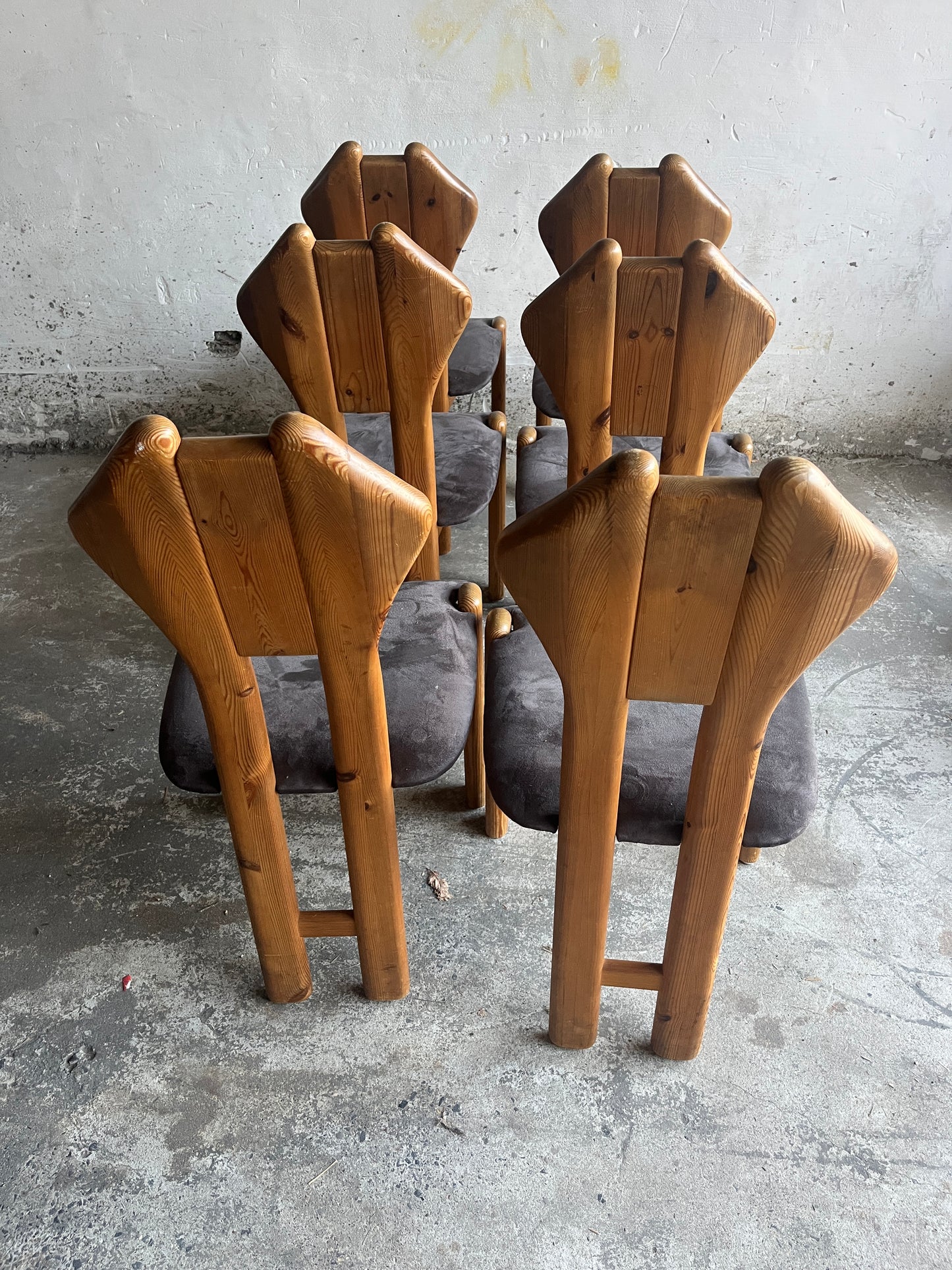 Set of 6 Holger Danske Dining Chairs in Pine