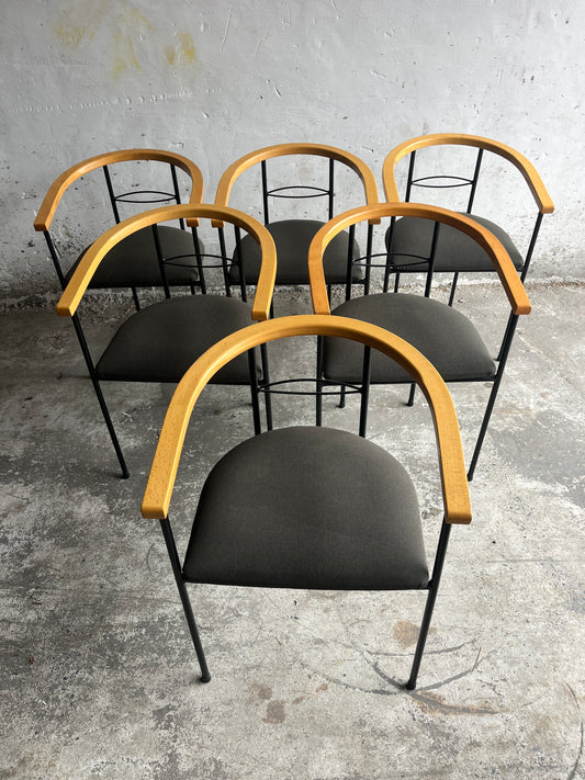 Set of 6 Postmodern Dining Chairs