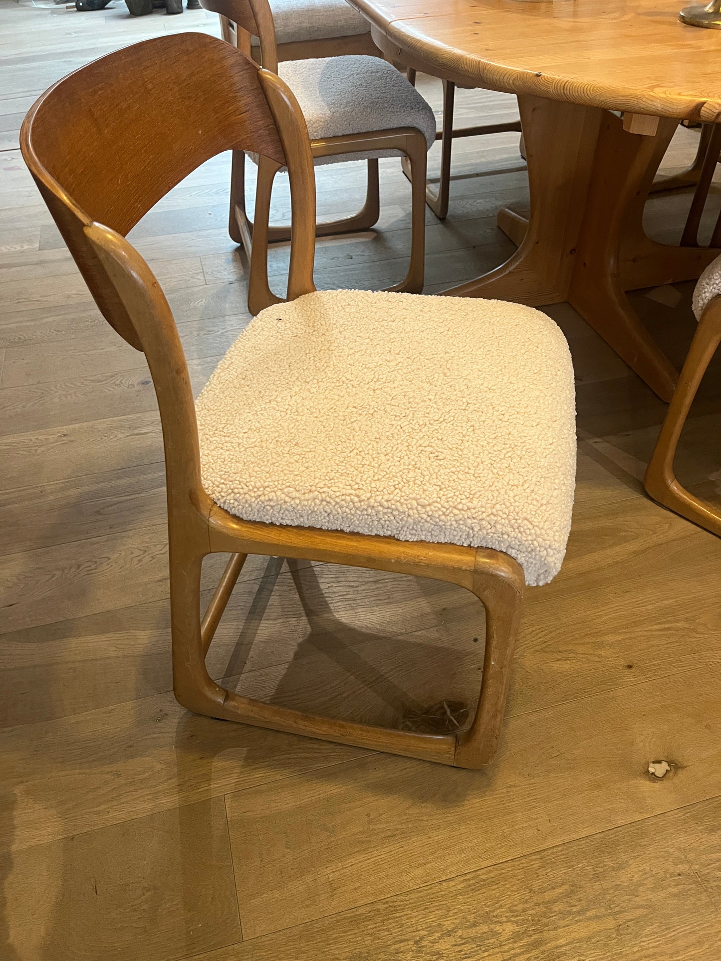 Set of 6 vintage bent wood chairs by Emile & Walter Baumann, 1960s