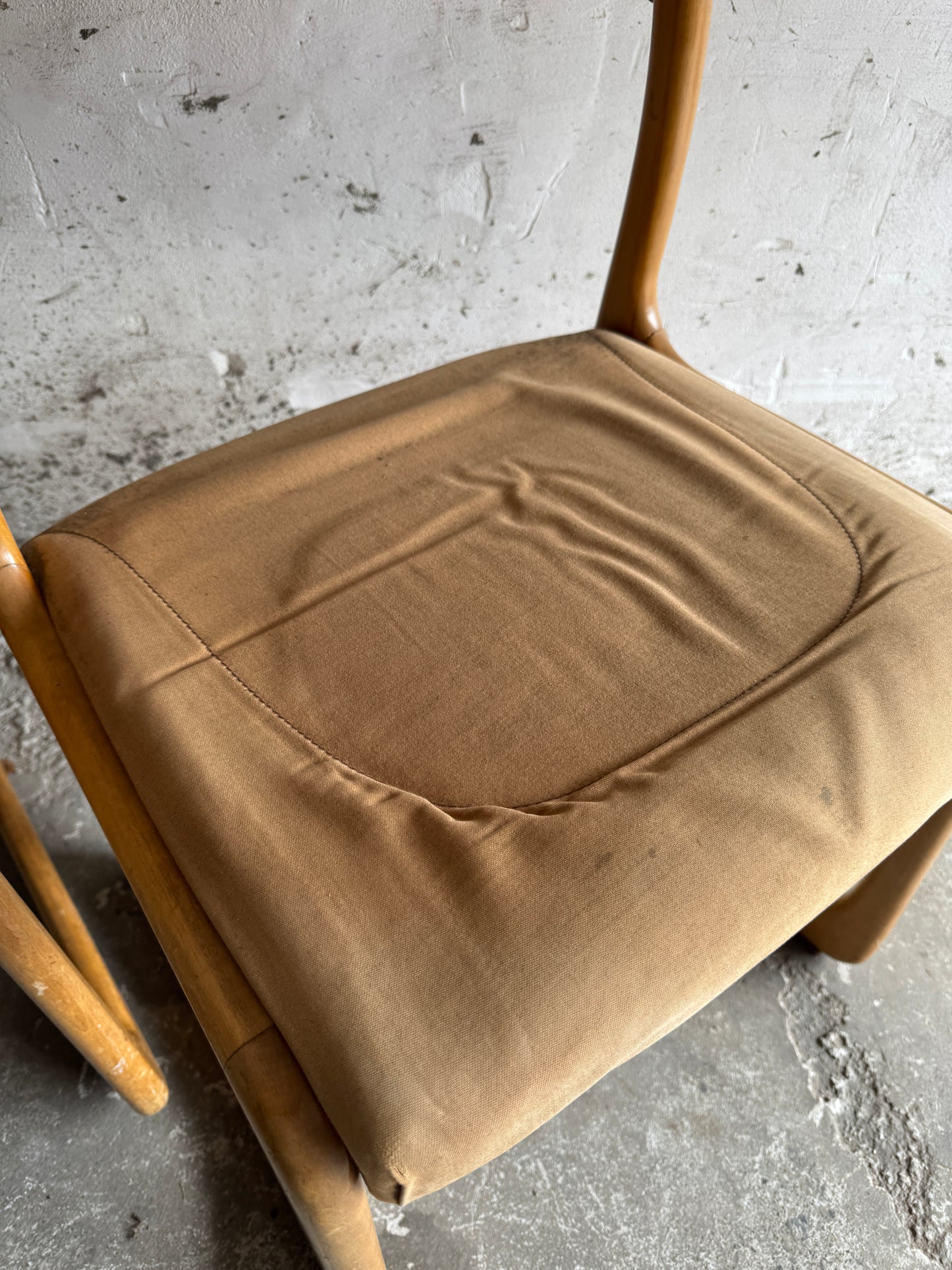 Set van 6 vintage in gebogen hout stoelen by Emile & Walter Baumann, 1960s