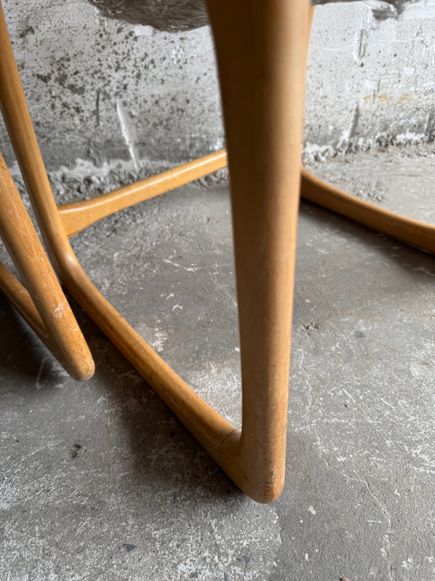 Set van 6 vintage in gebogen hout stoelen by Emile & Walter Baumann, 1960s