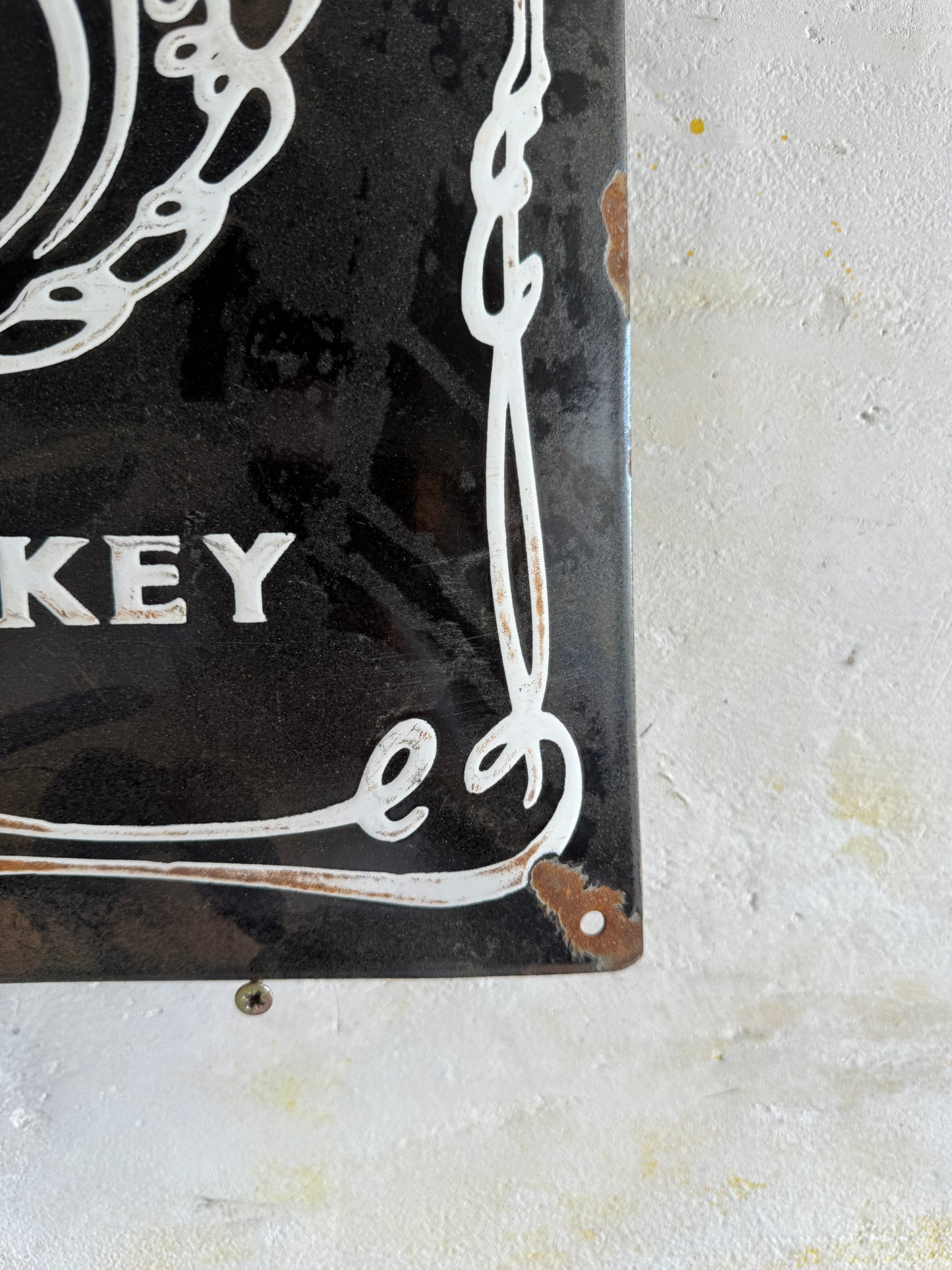 Vintage Jack Daniel’s Tennessee Whiskey Enamel Sign