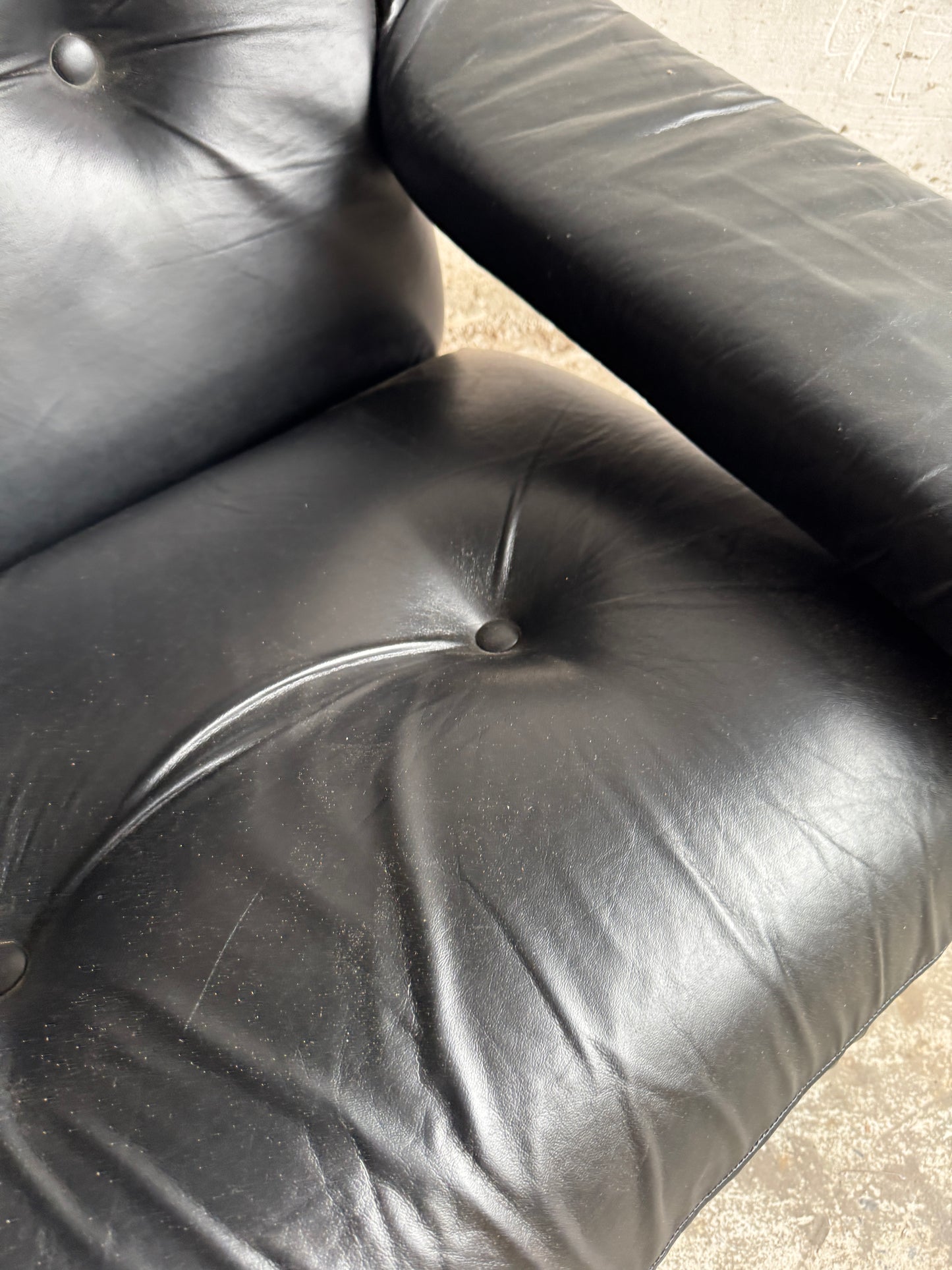 Vintage Italiaanse fauteuil van Poltrona Munari – ontwerp uit de jaren 70