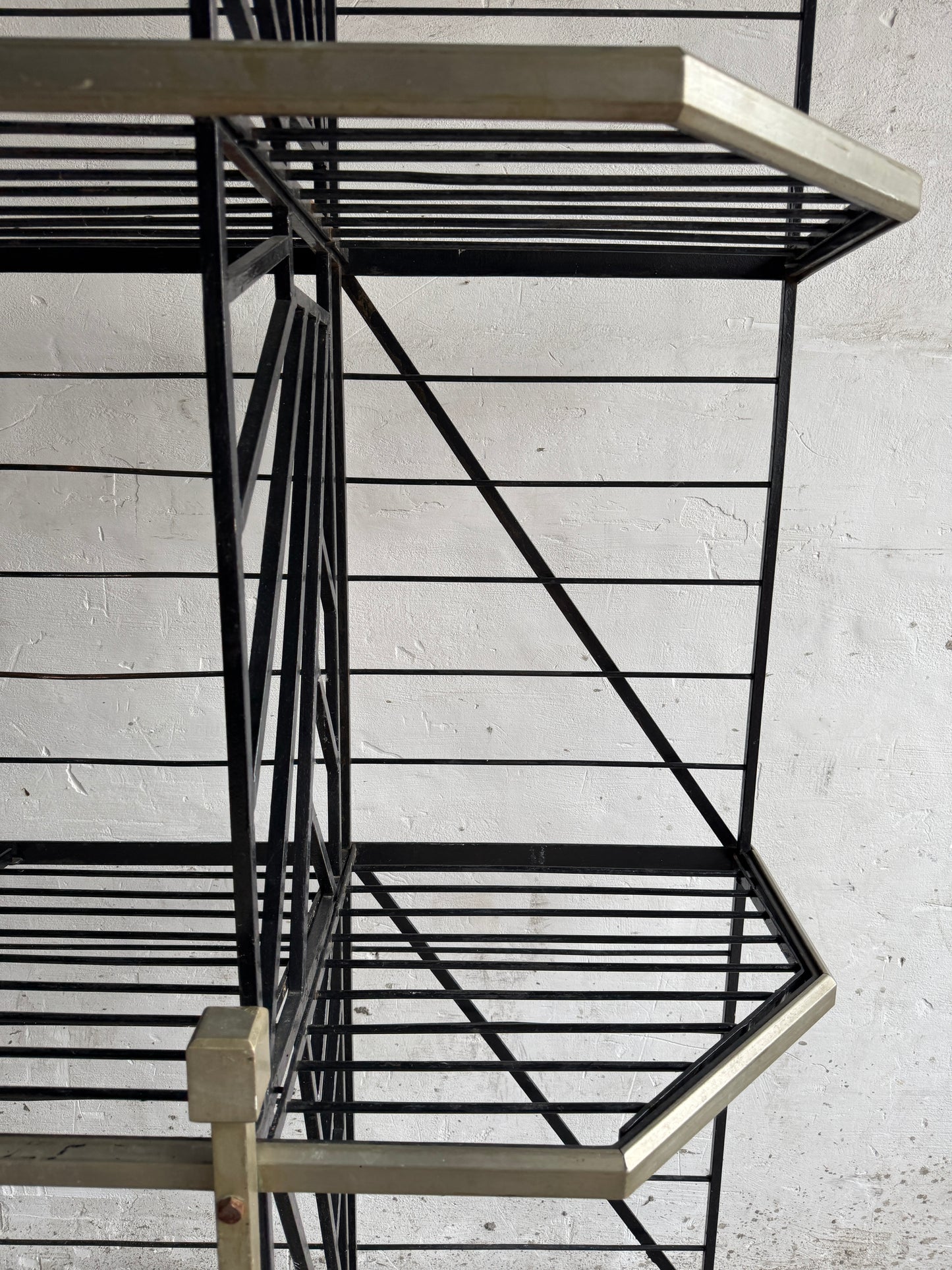 Grote industriële stalen bakkersrek - display- of opslageenheid