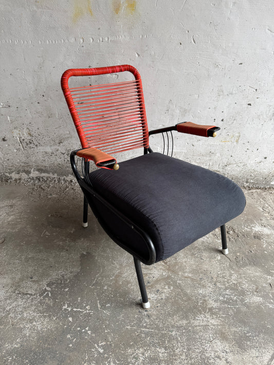 Vintage Scoubidou fauteuil – Frans design uit de jaren 50