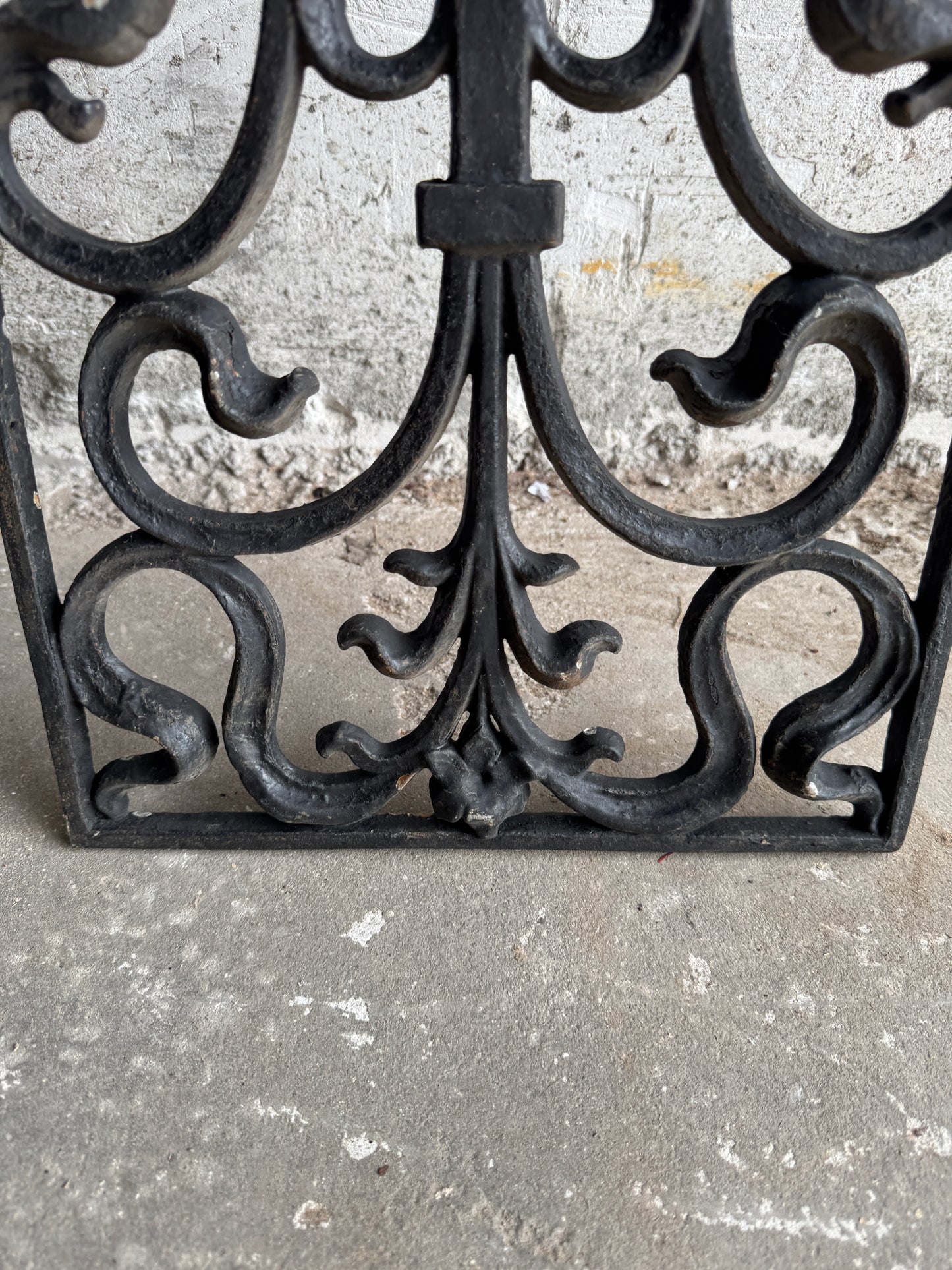 Pair of Vintage Wrought Iron Grilles – Ornamental Scrollwork