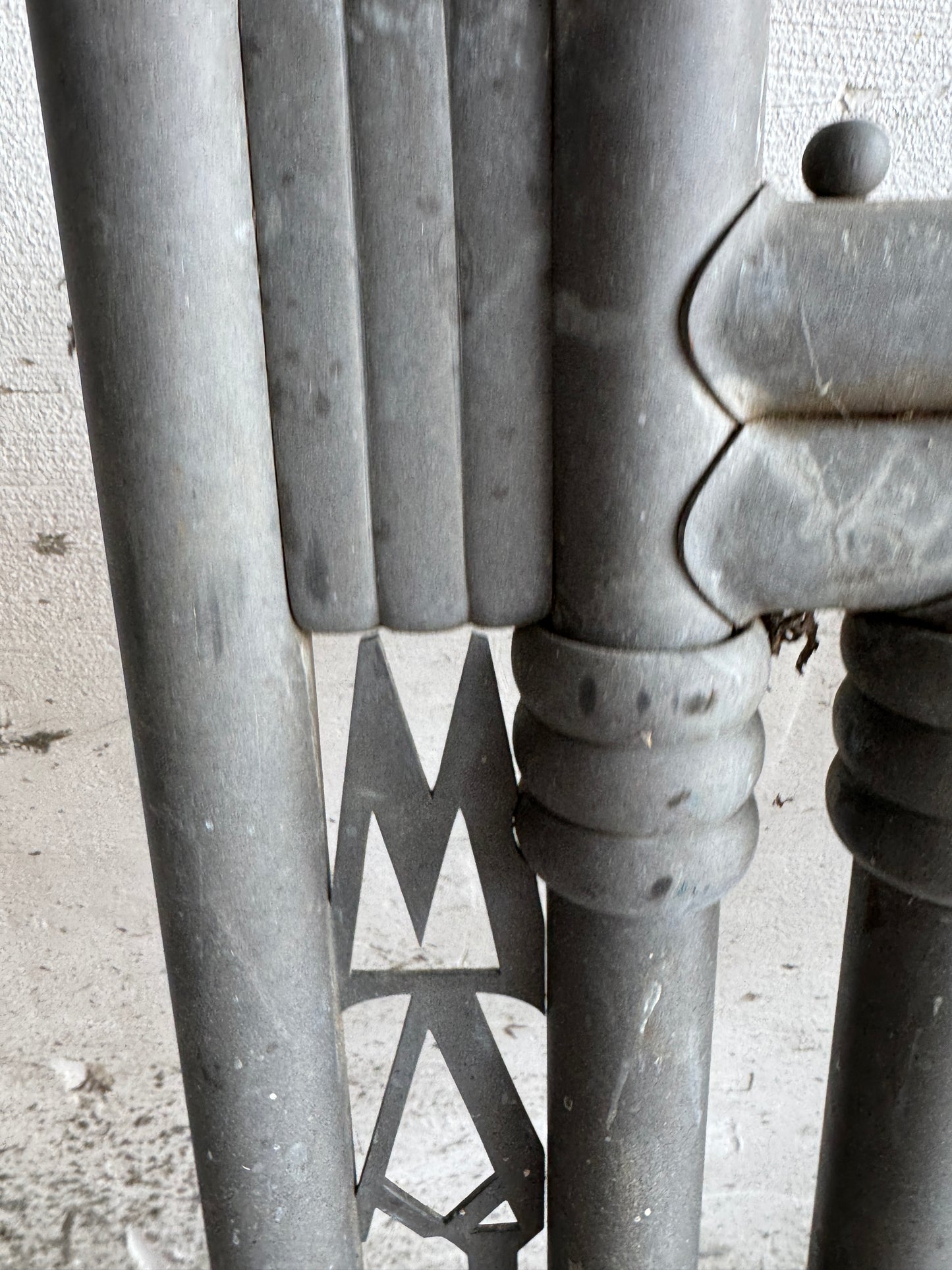 Industrial Cast Iron Architectural Fragment – Circular Motif, c.1930s