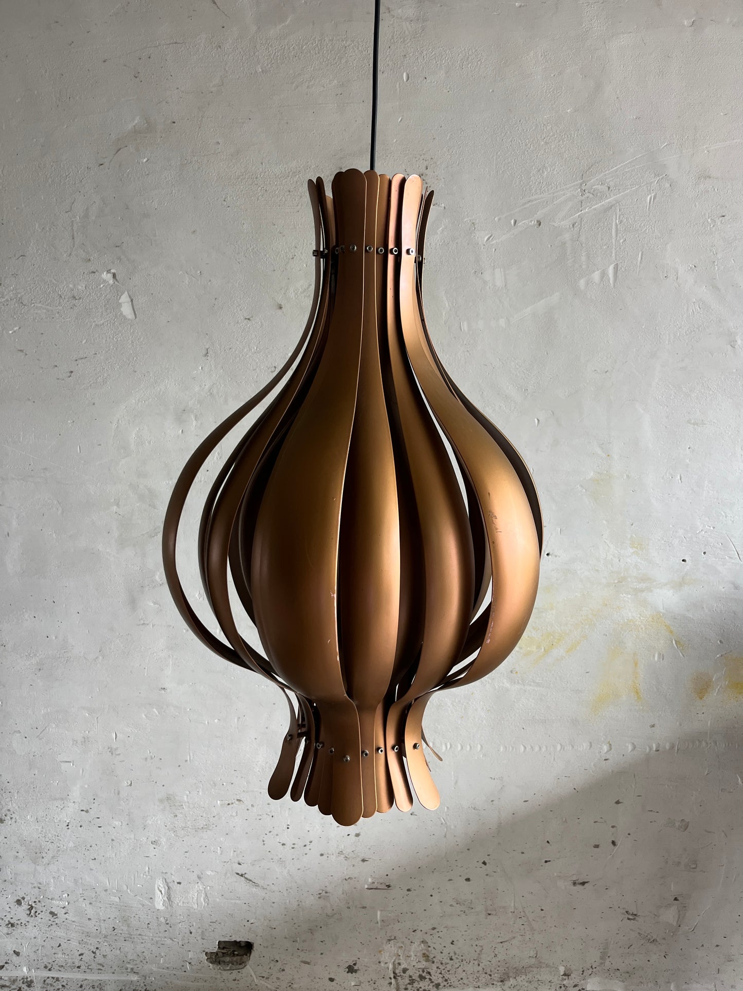 Set of 3 Verner Panton Onion Pendant Lamps