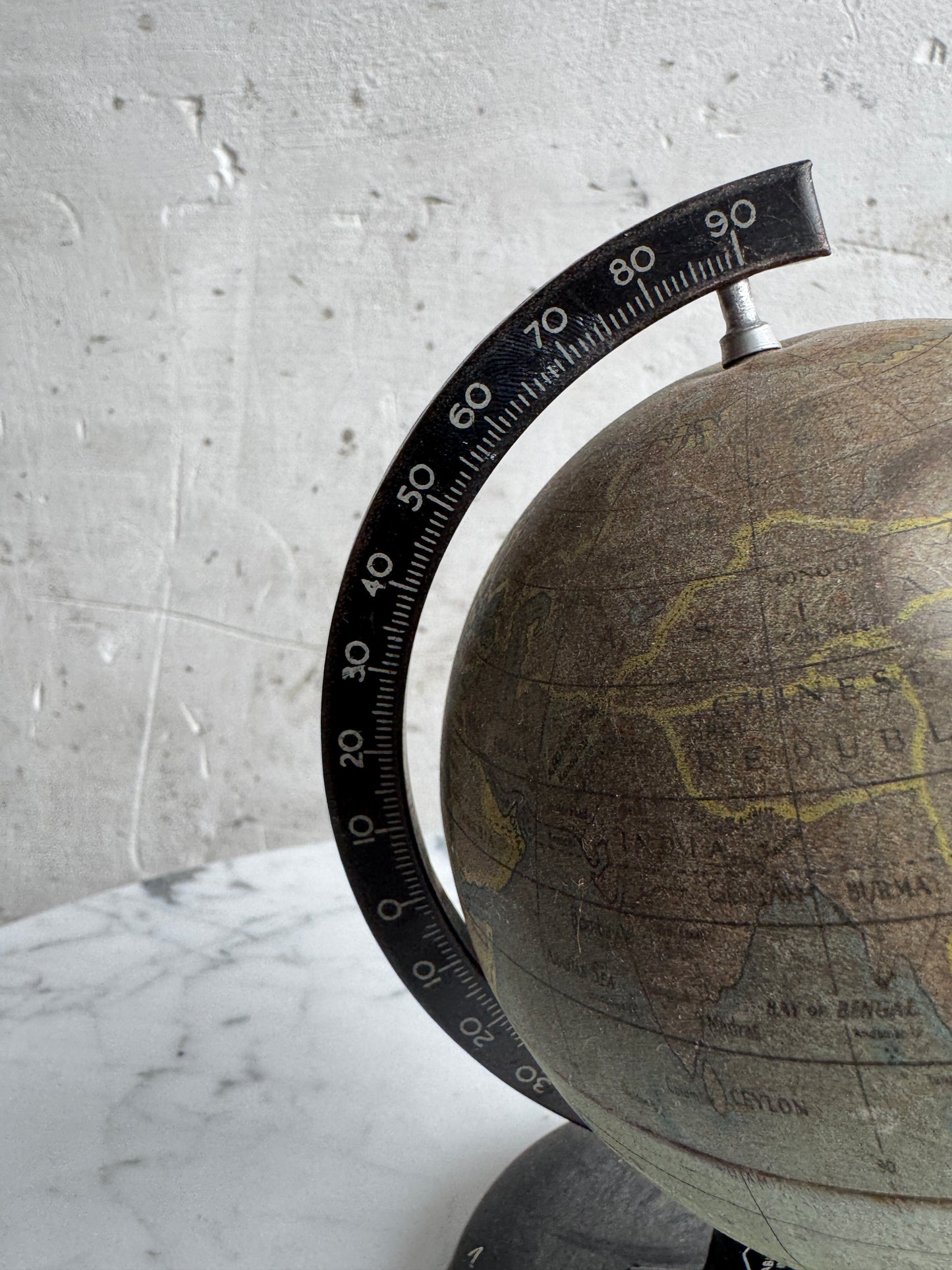 Miniature Metal-Based Cratered Globe by Reliable Series – Made in England