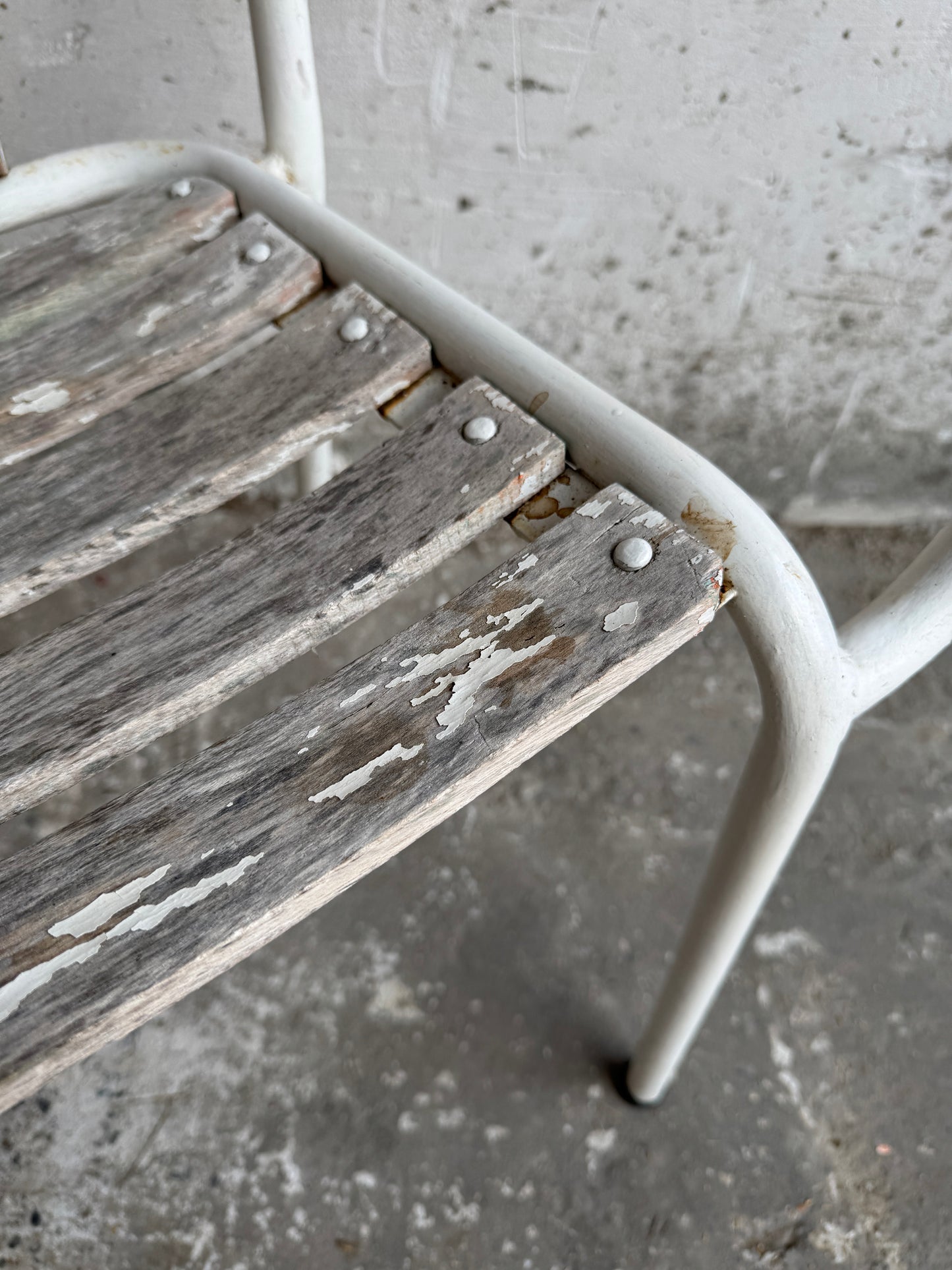 Set of 4 Vintage Metal Garden Chairs