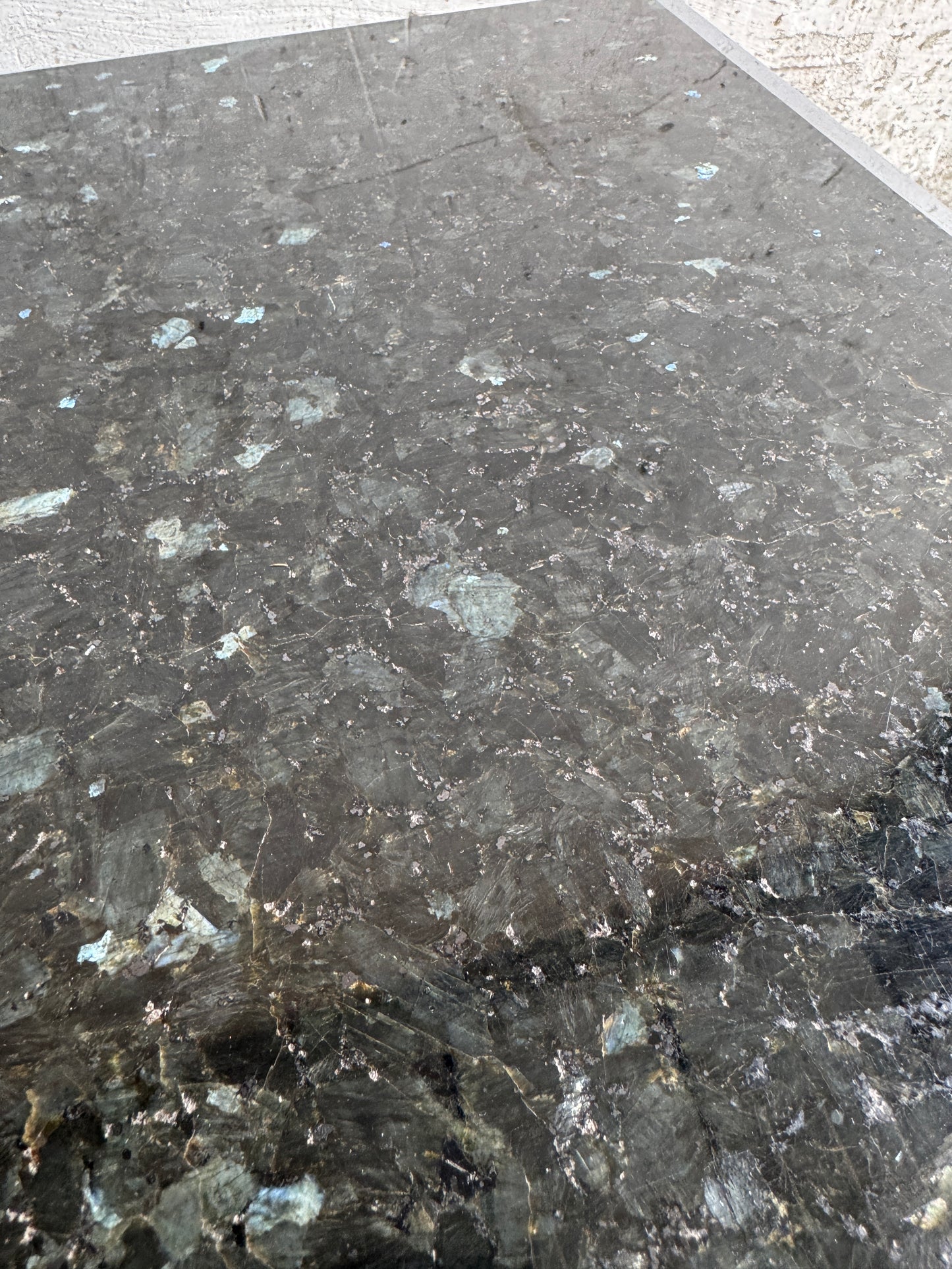 Vintage Rectangular Coffee Table with Black Terrazzo Top
