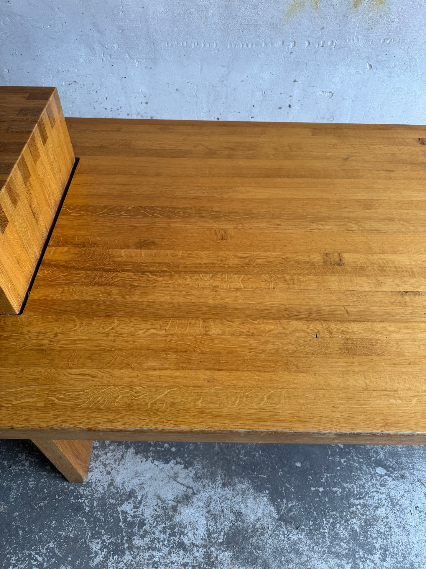 Geometric Brutalist Dining Table, 1980s
