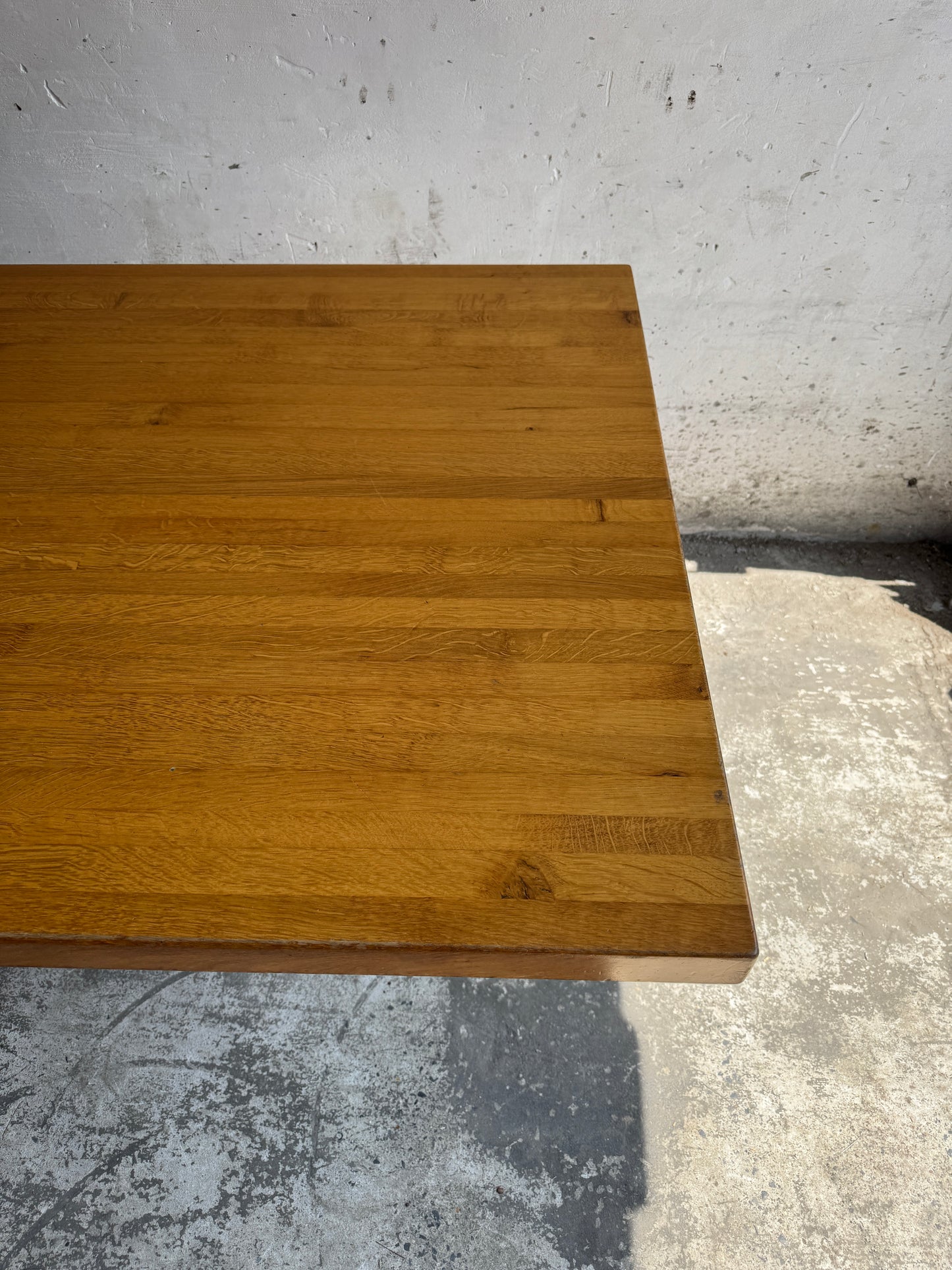 Geometric Brutalist Dining Table, 1980s