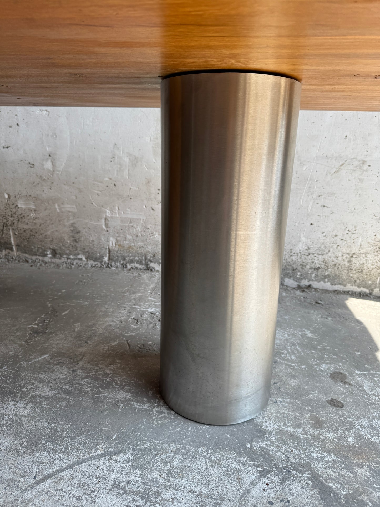 Geometric Brutalist Dining Table, 1980s