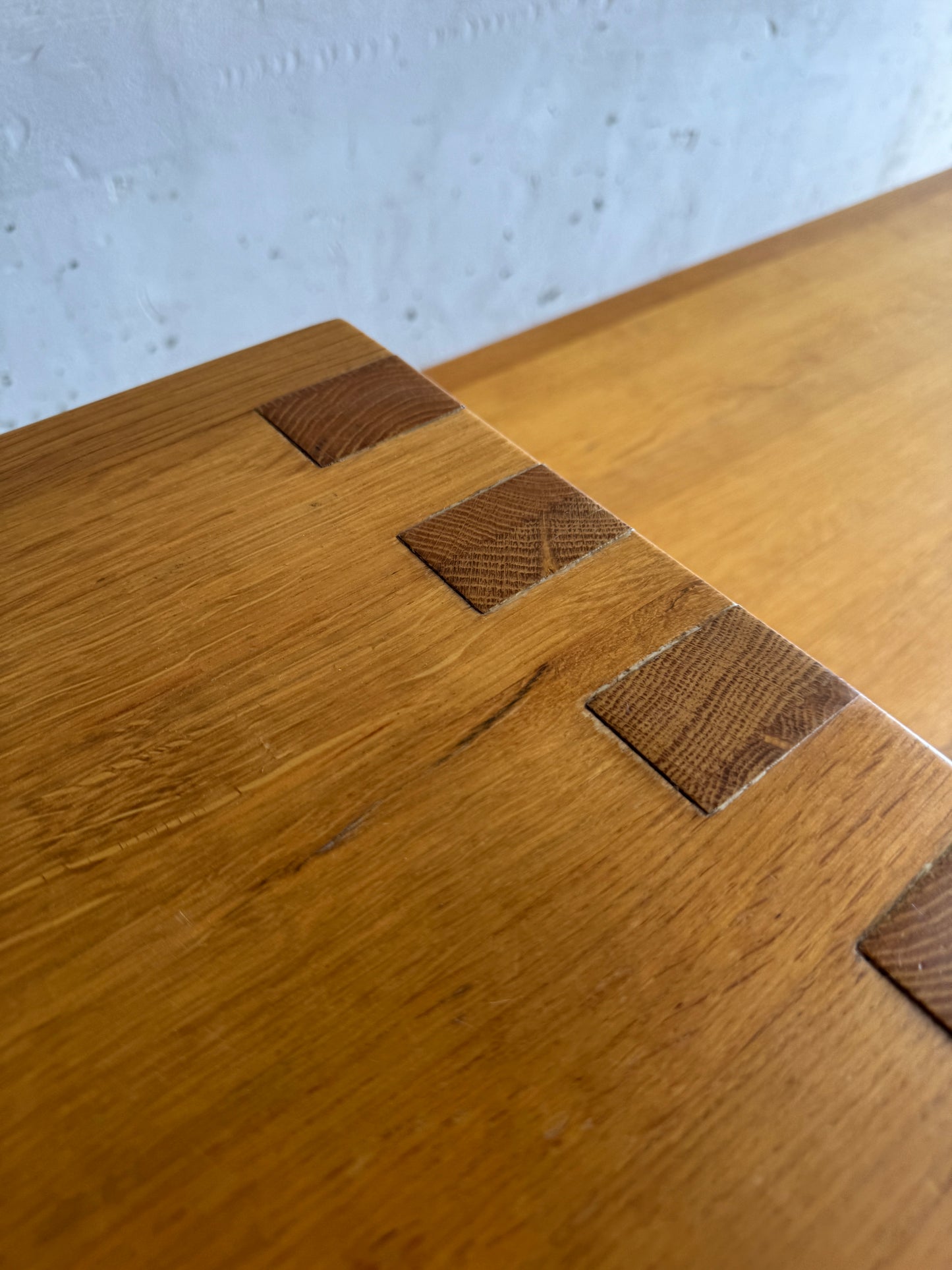 Geometric Brutalist Dining Table, 1980s