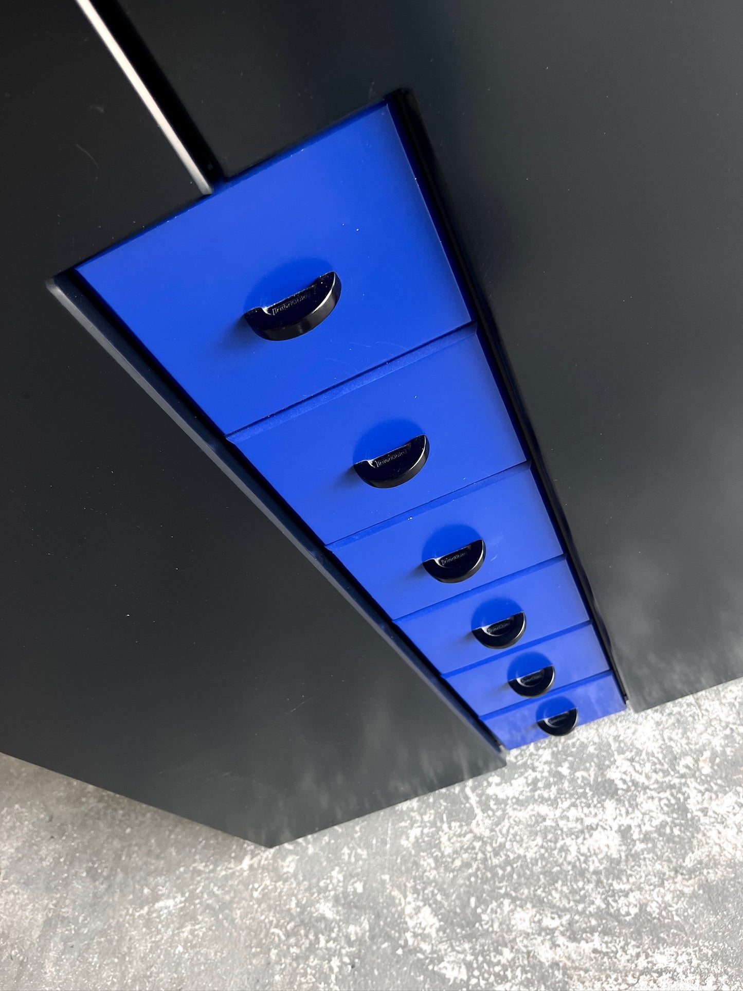 Interlübke Cabinet with Blue Drawers – Germany, 1980s