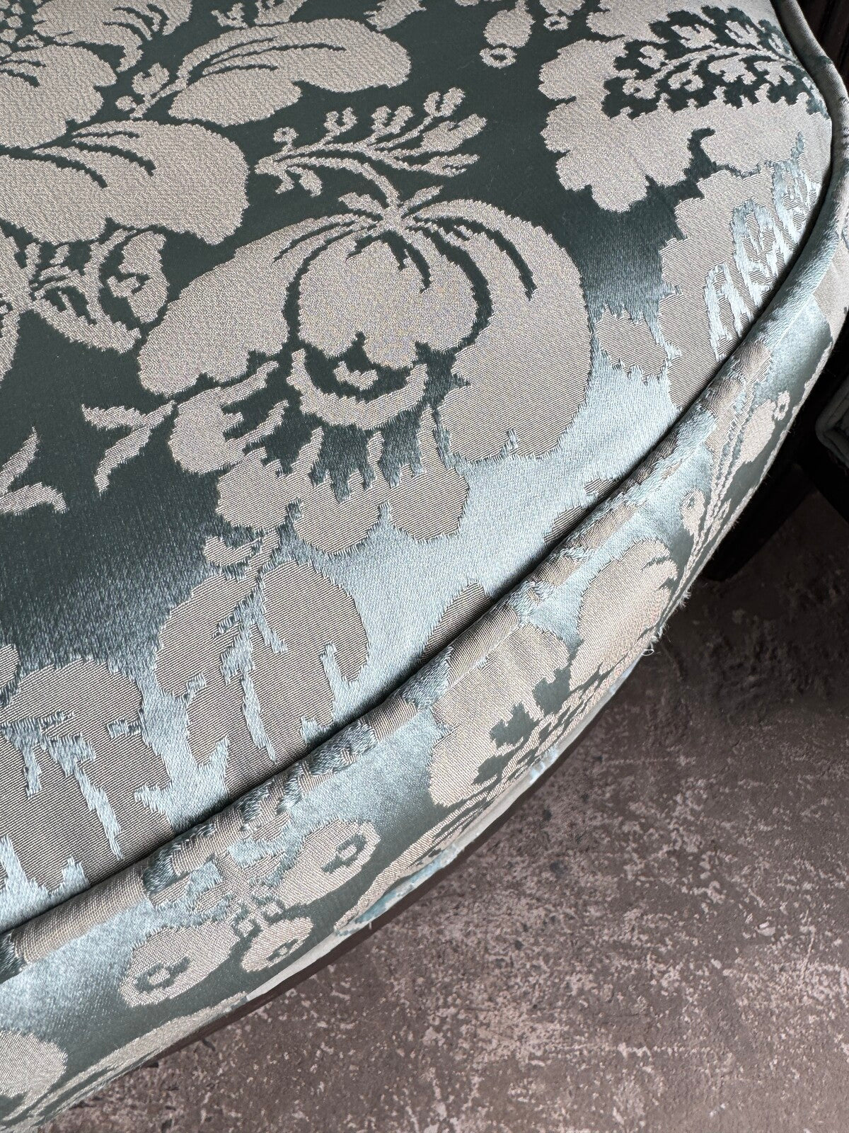 Set of 2 Art Deco armchairs with floral upholstery