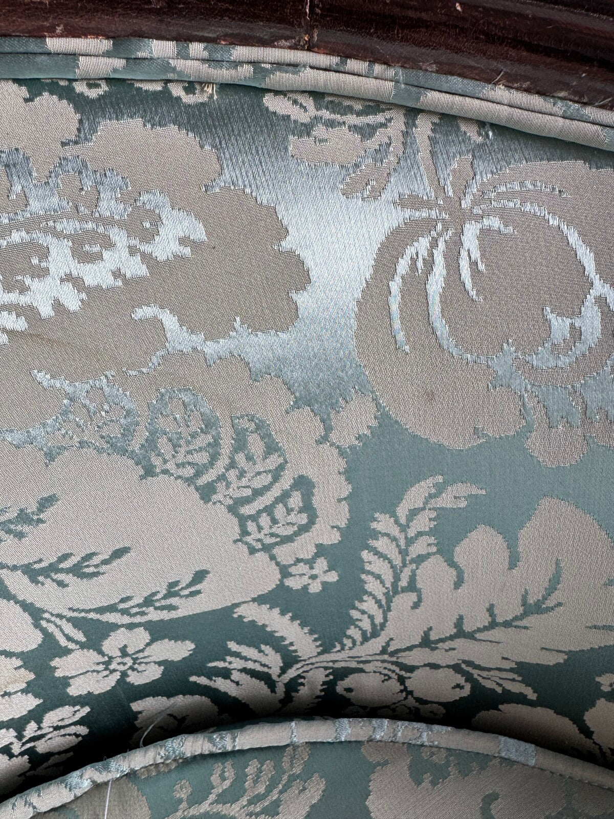 Set of 2 Art Deco armchairs with floral upholstery
