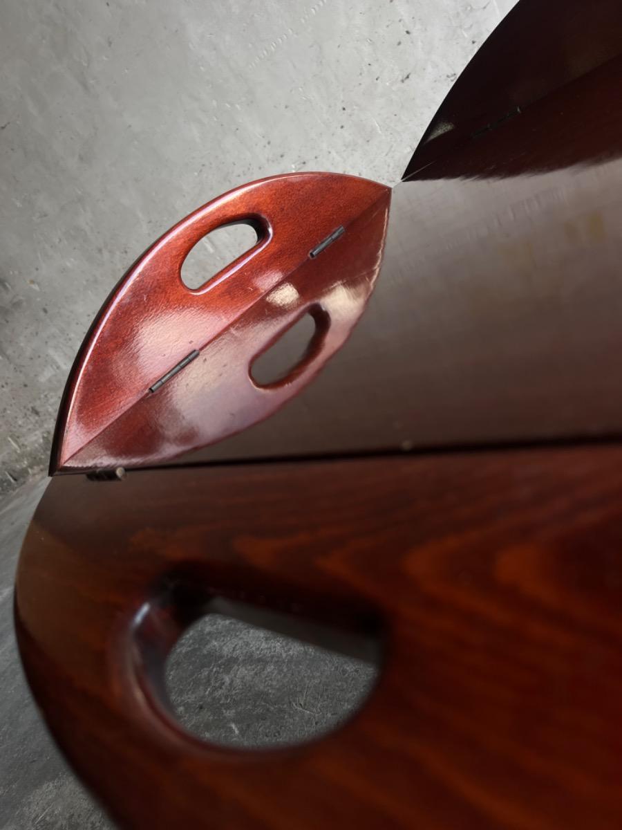 Antieke Britse butlerboottafel op schragen – 19e eeuw