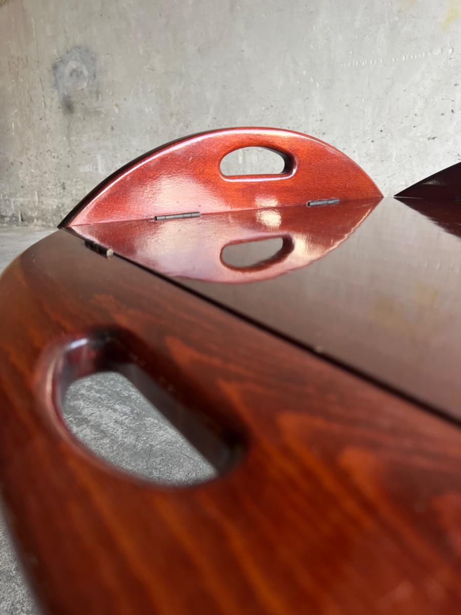 Antieke Britse butlerboottafel op schragen – 19e eeuw