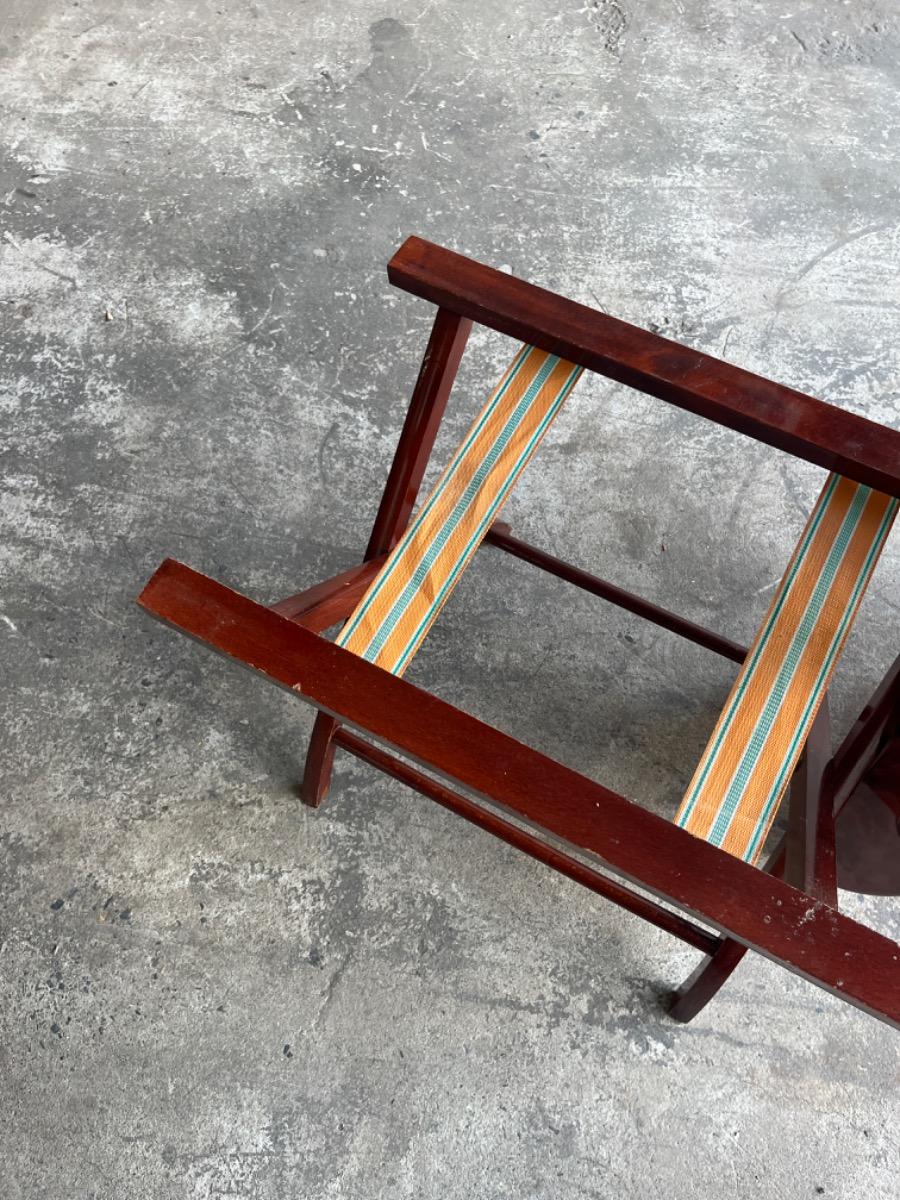 Antieke Britse butlerboottafel op schragen – 19e eeuw