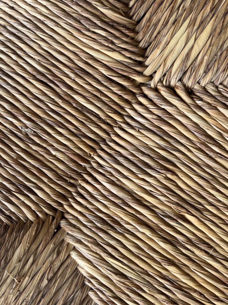 Brutalist oak "razor blade" chairs – France, 1960s (set of 6)