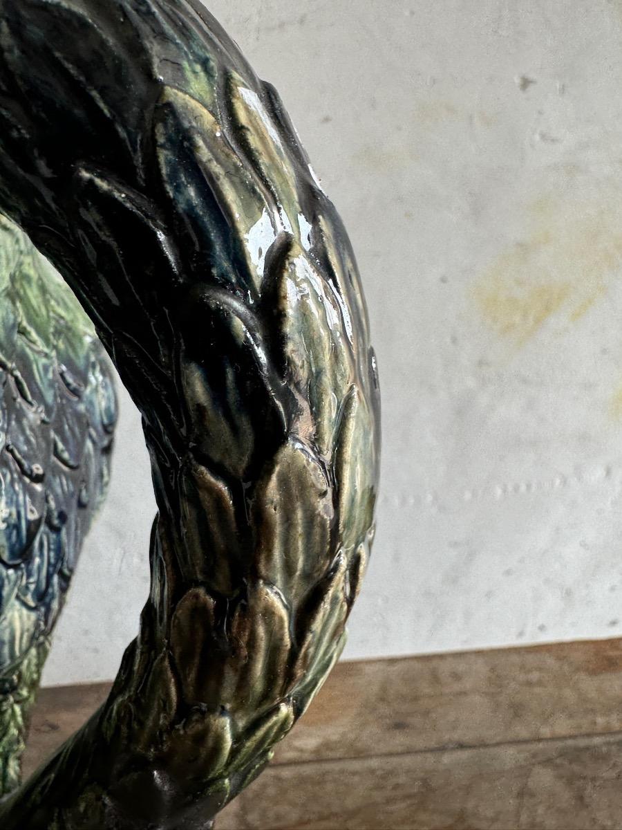 Ceramic art nouveau bird
