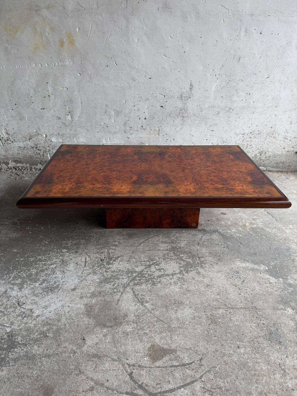 Elegant Wooden Coffee Table by Jean Claude Mahey – France, 1970