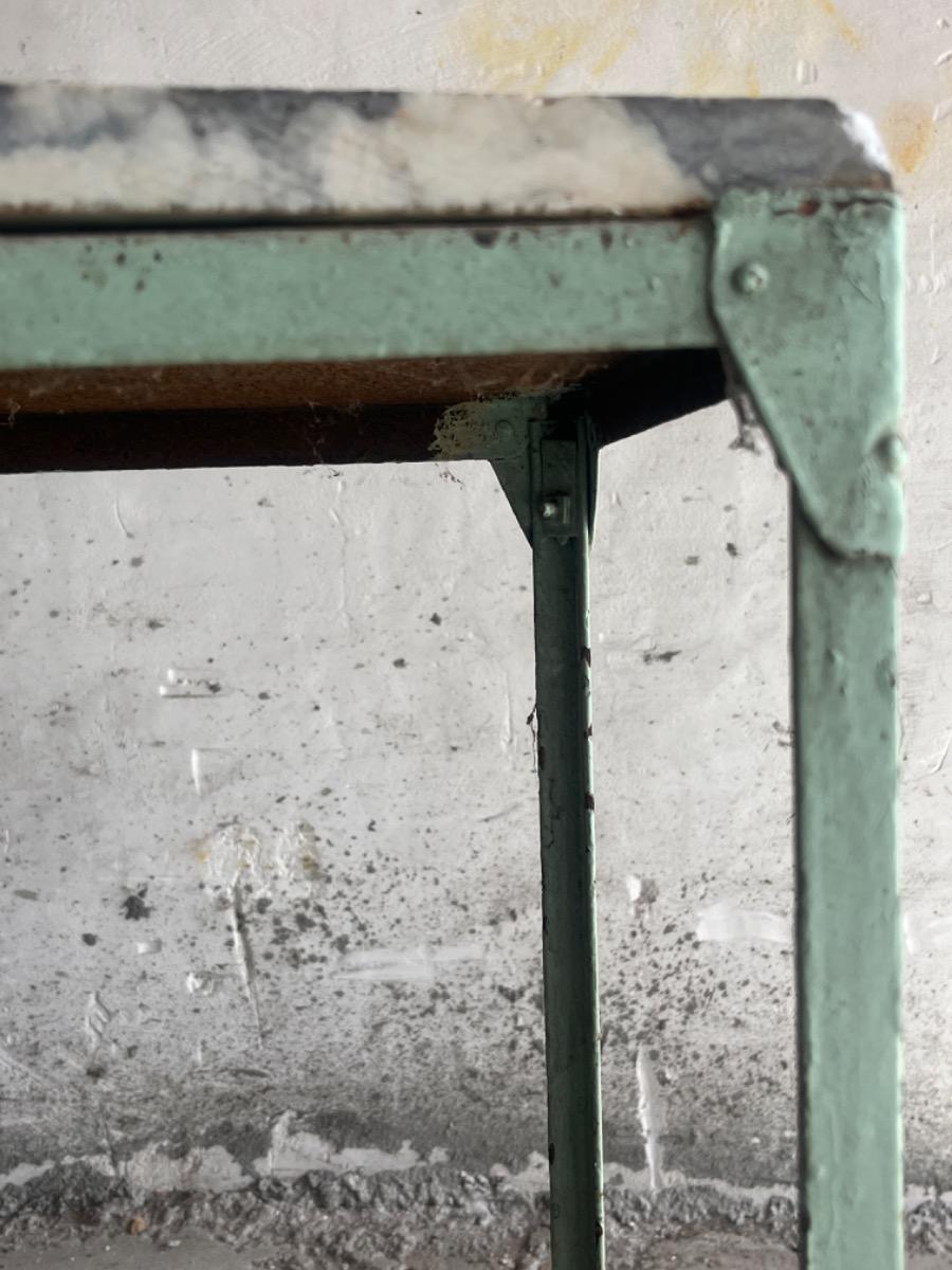 Industrial Two-Tier Metal Side Table