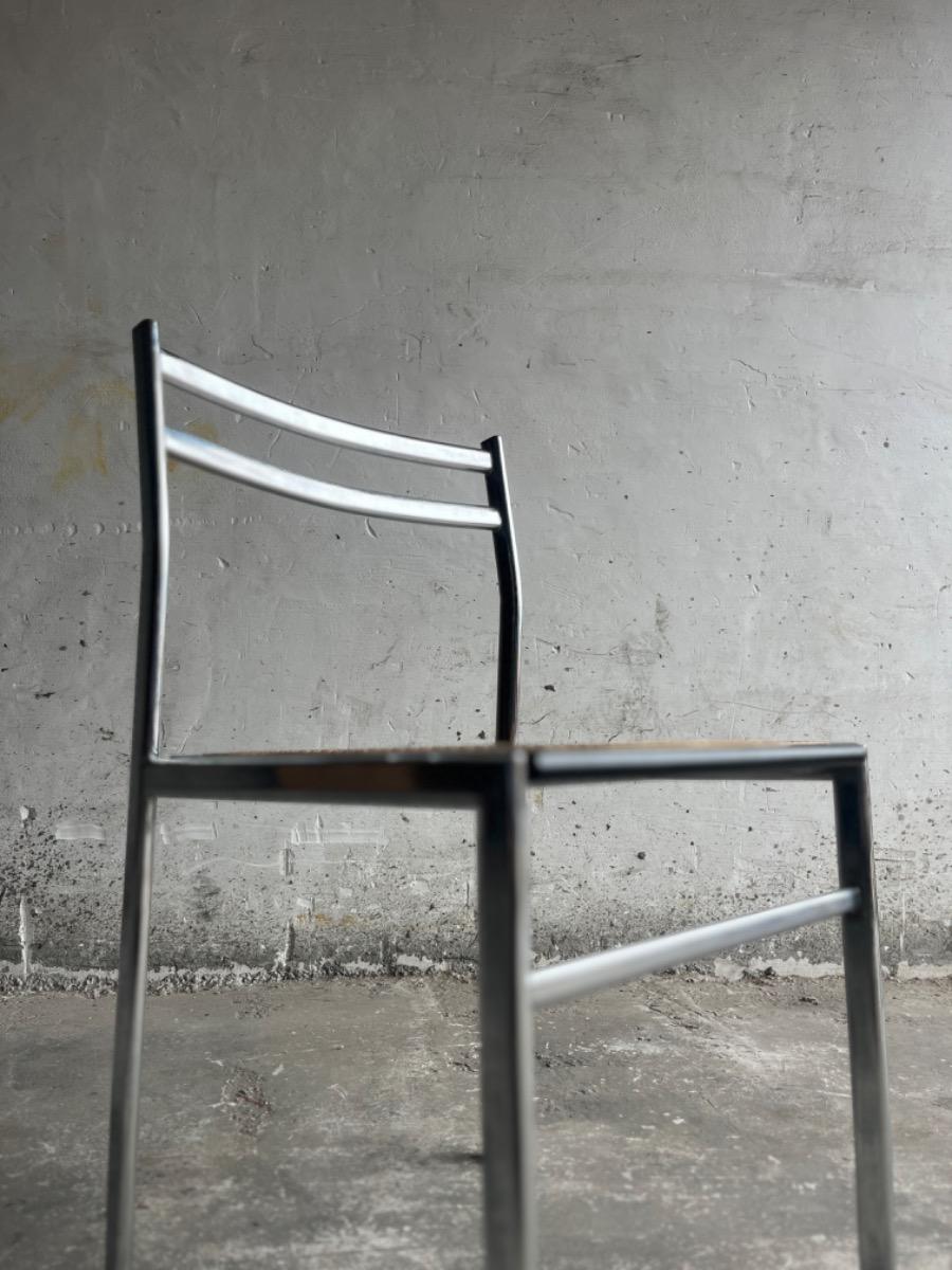 Italian Mid-Century Chrome and Webbing Chair