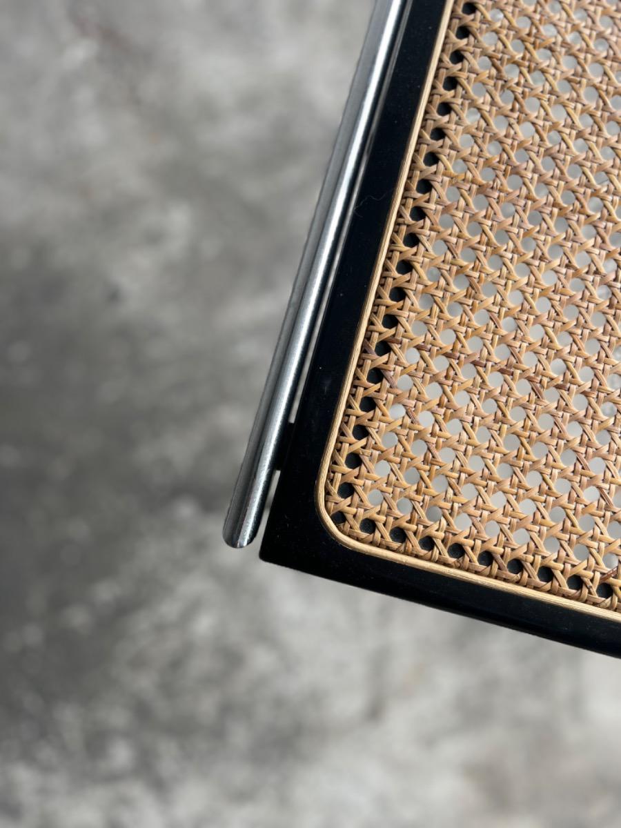 Italian Mid-Century Chrome and Webbing Chair