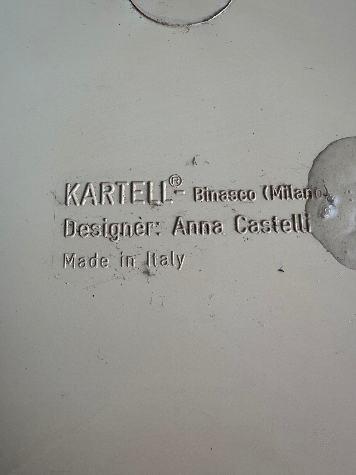 Kartell side table by Anna Castelli 1970