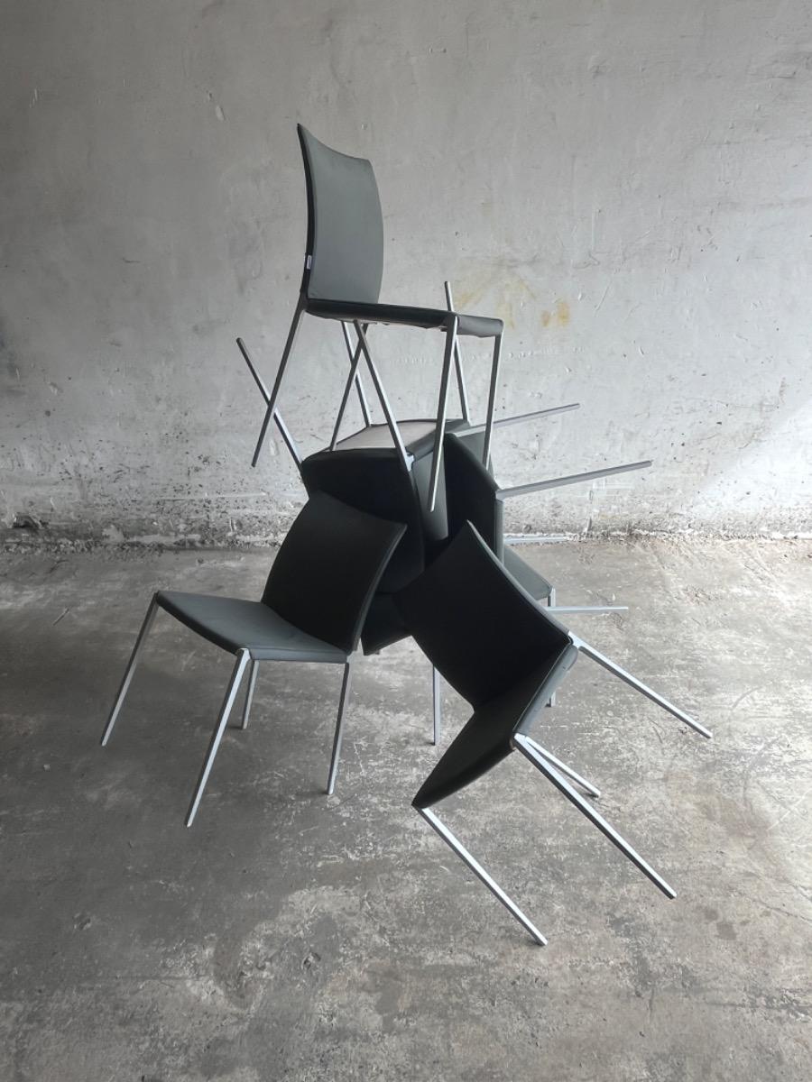 Set van 5 'Lia' stoelen door Roberto Barbieri voor Zanotta