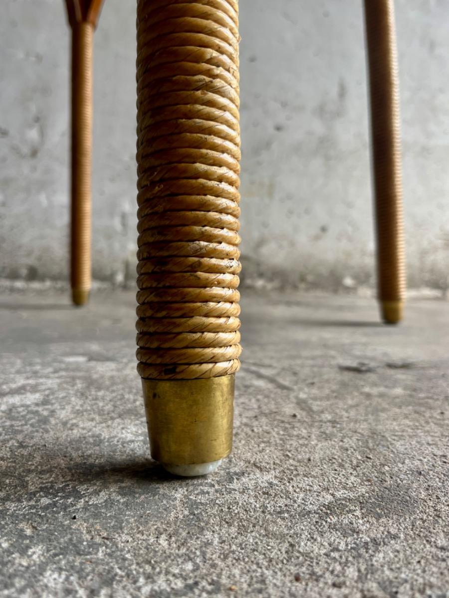 Lloyd Loom rotan ronde tafel van Vincent Sheppard