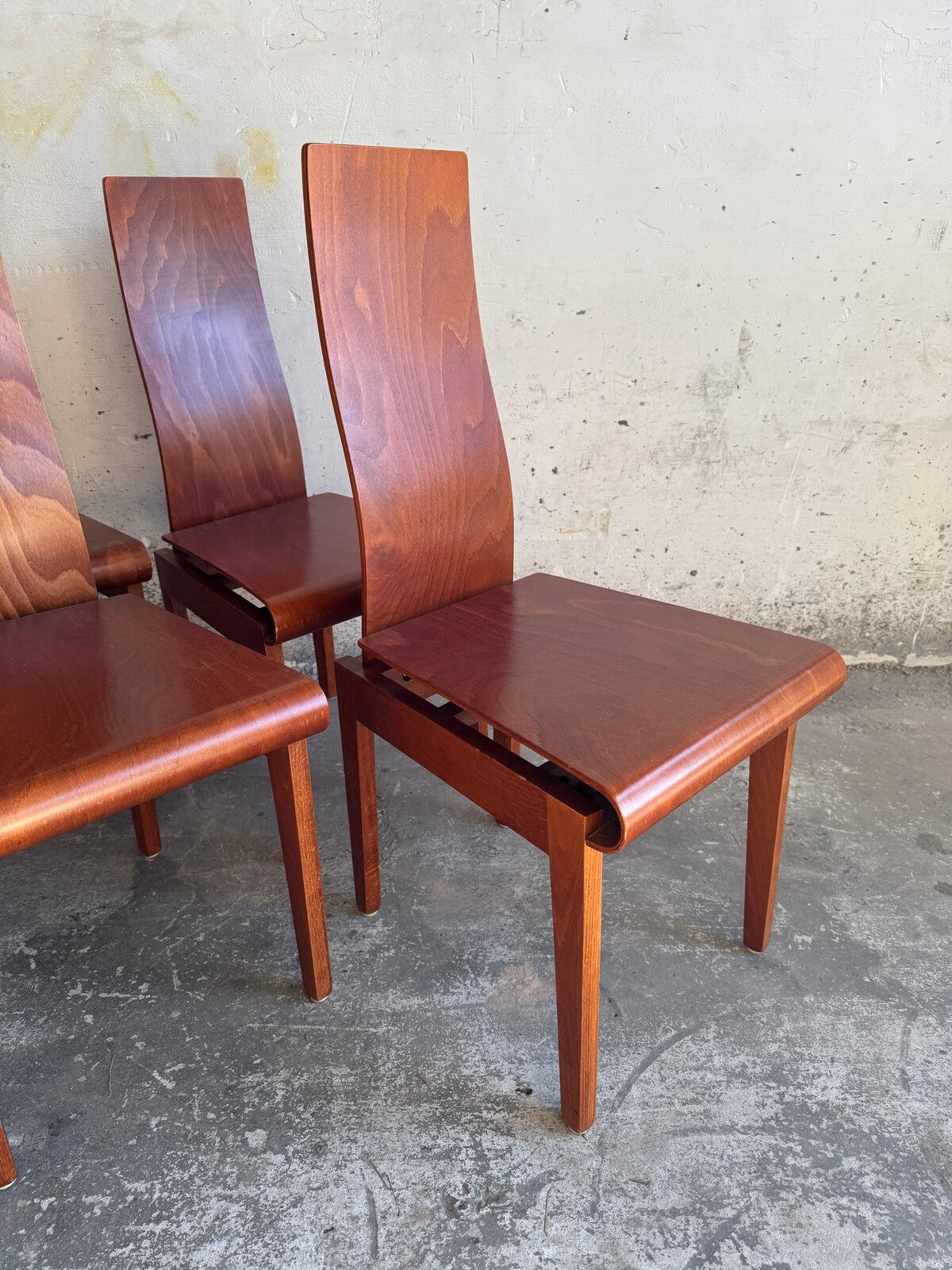 Set of 6 'Molly' chairs by Finazzer (1980s)