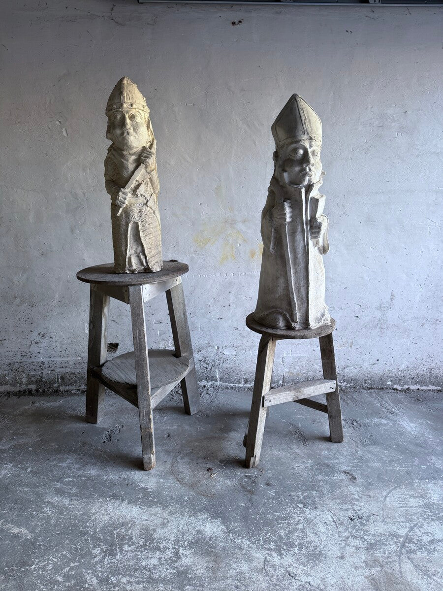 Set of plaster sculptures by Walter De Buck