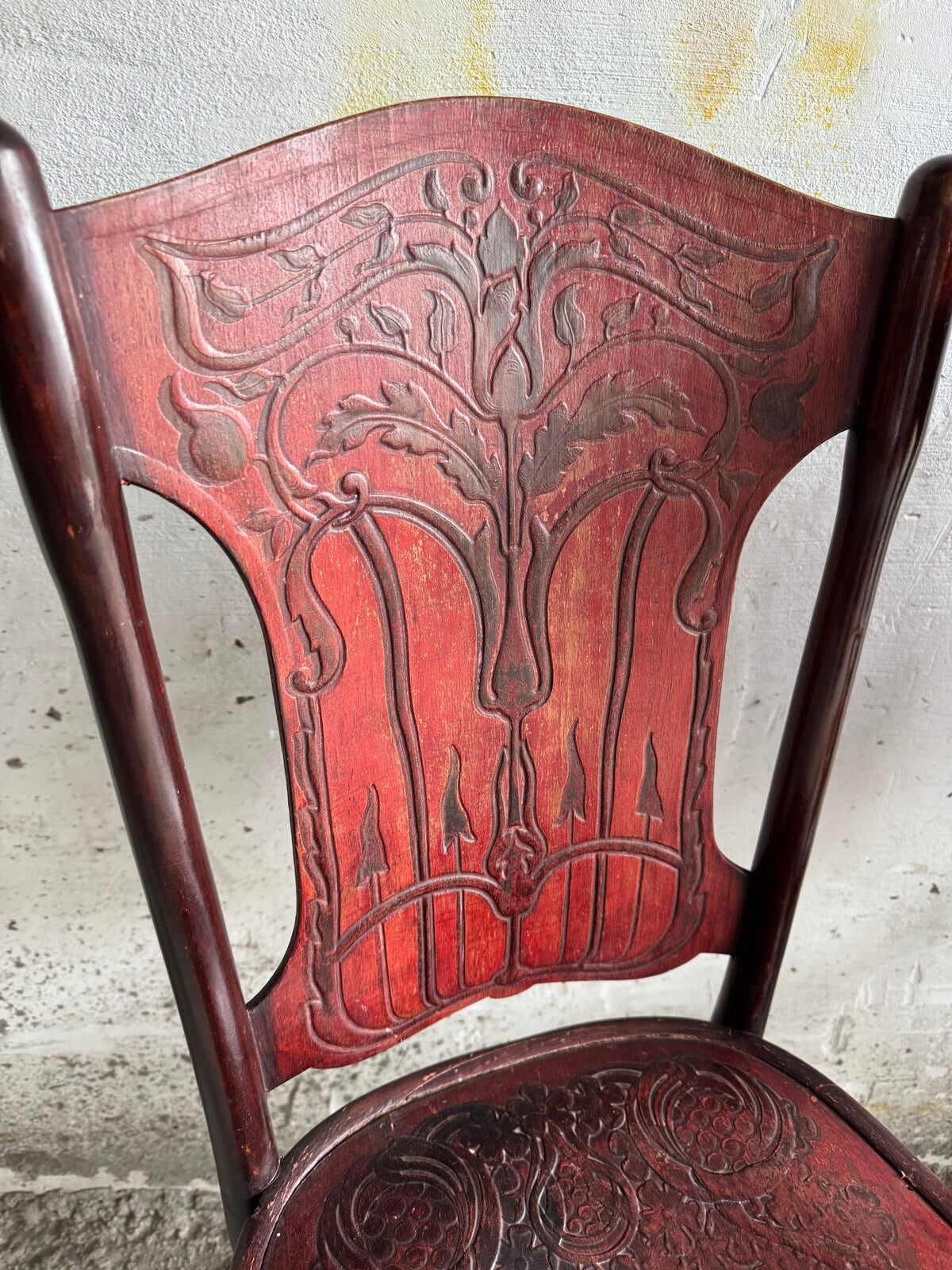 Set of 4 Art Nouveau chairs by Jacob & Josef Kohn (ca. 1900)