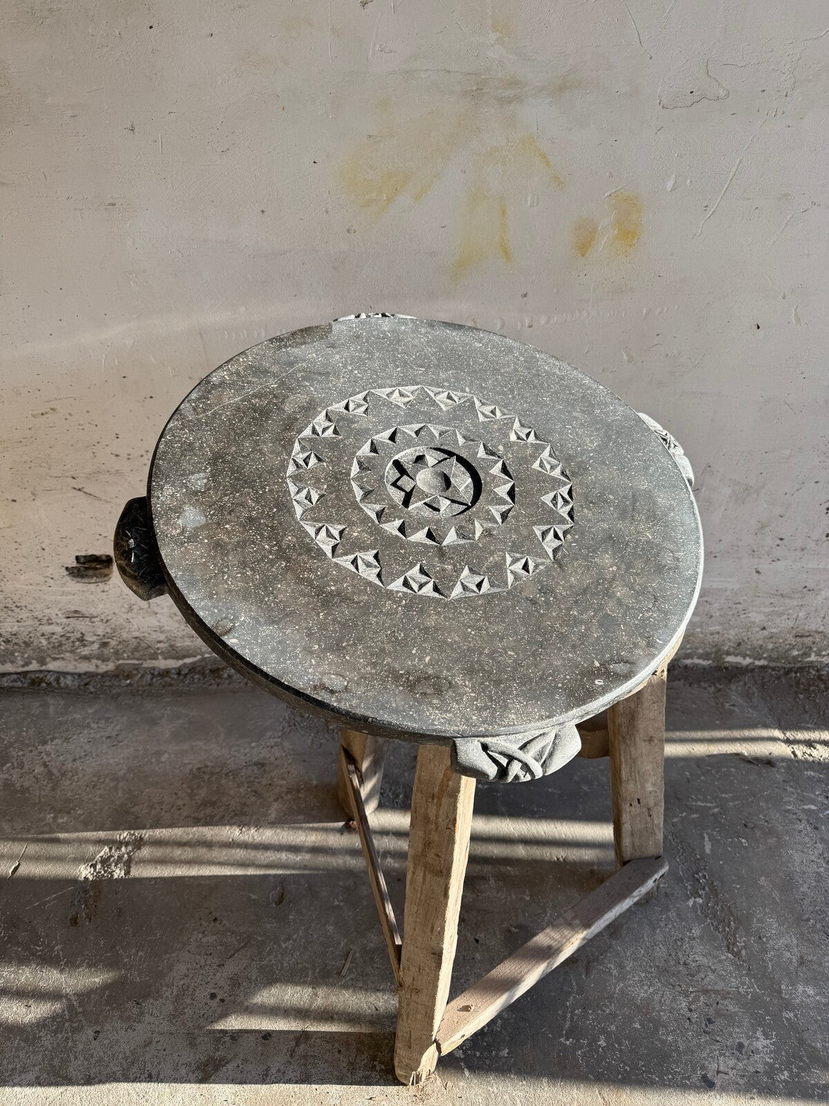 Stone artwork from Walter De Buck's studio