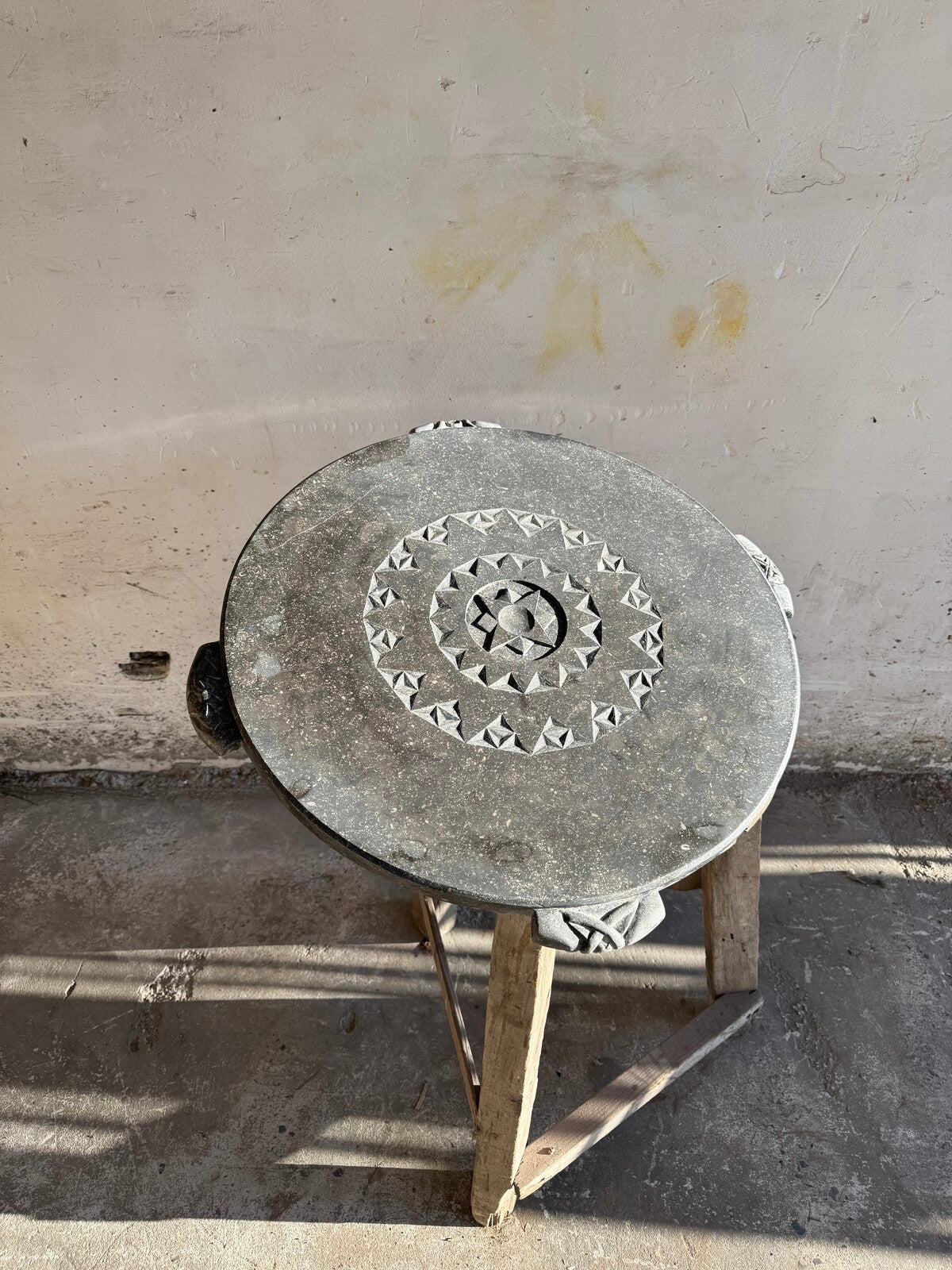 Stone artwork from Walter De Buck's studio