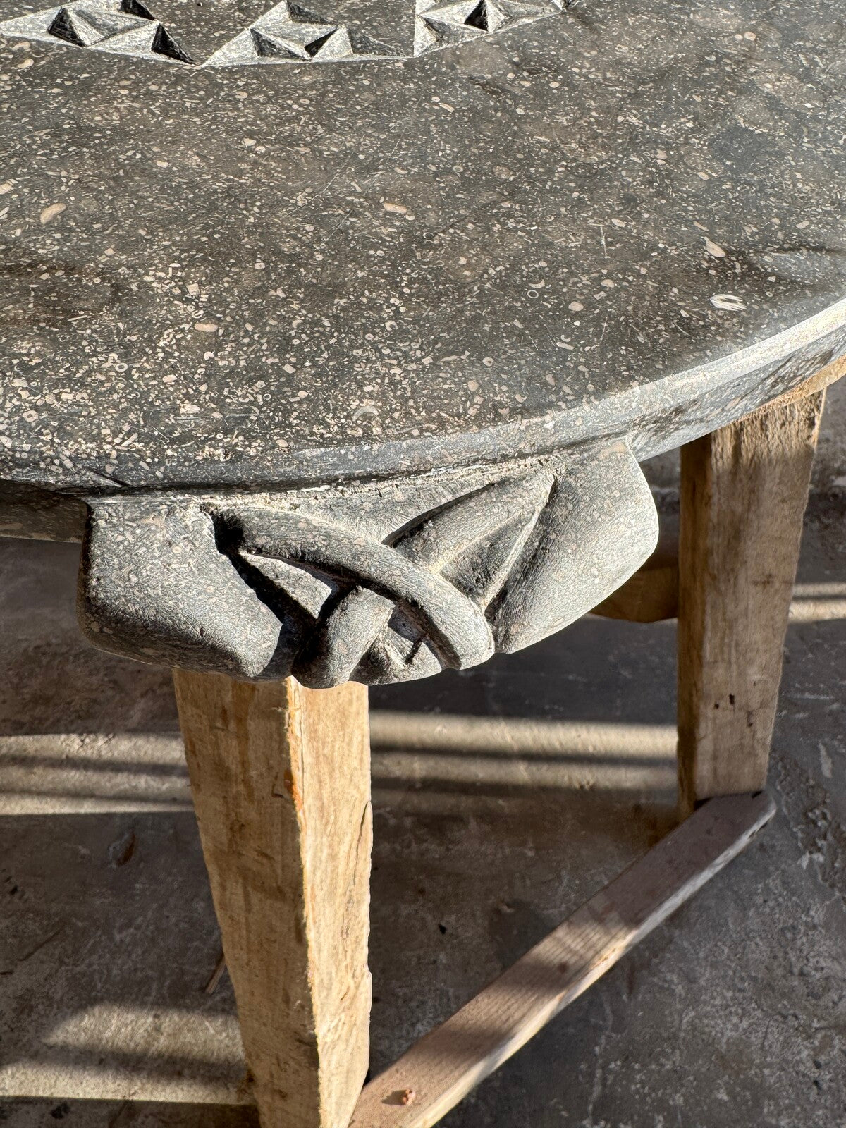 Stone artwork from Walter De Buck's studio