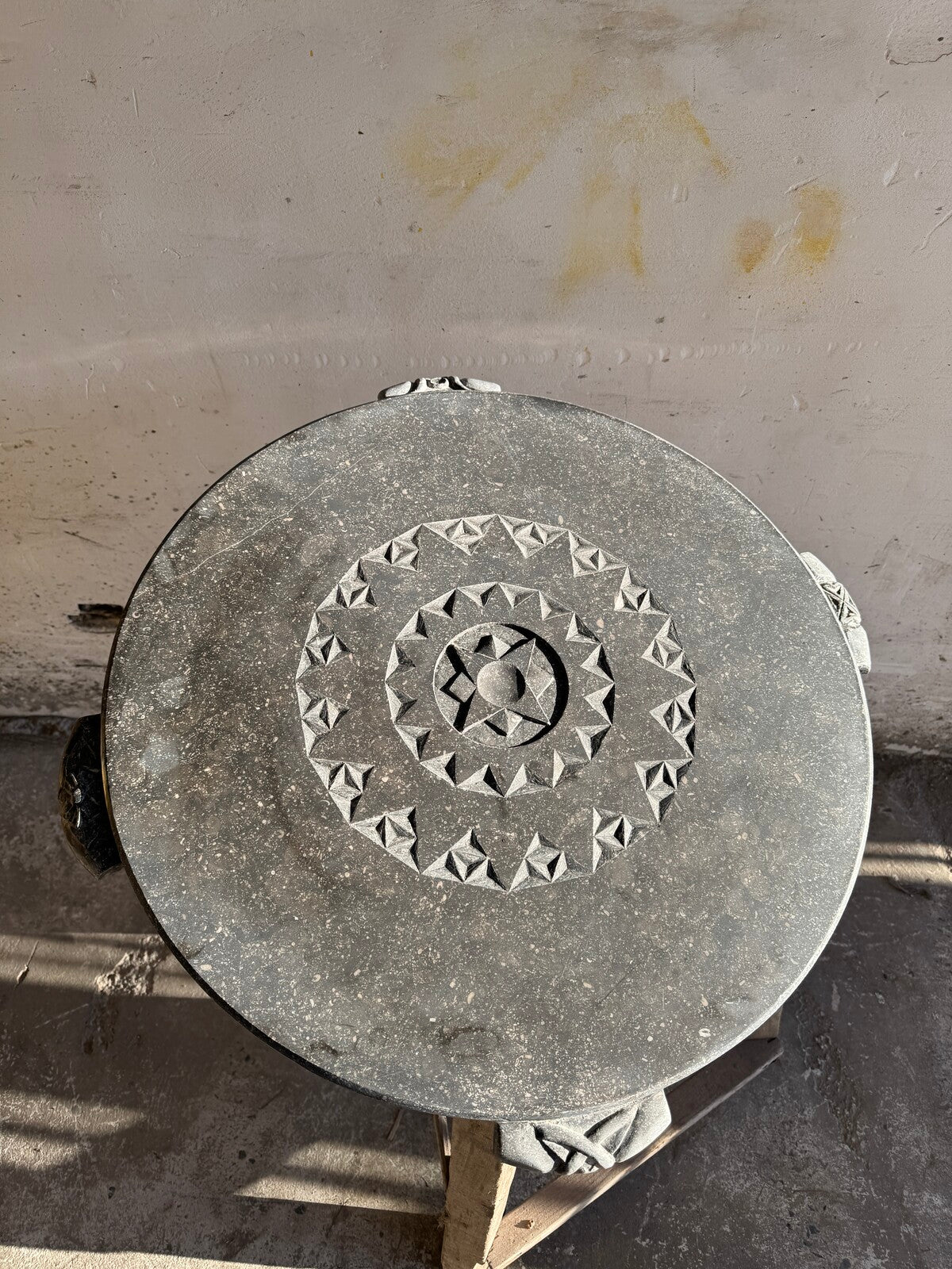 Stone artwork from Walter De Buck's studio