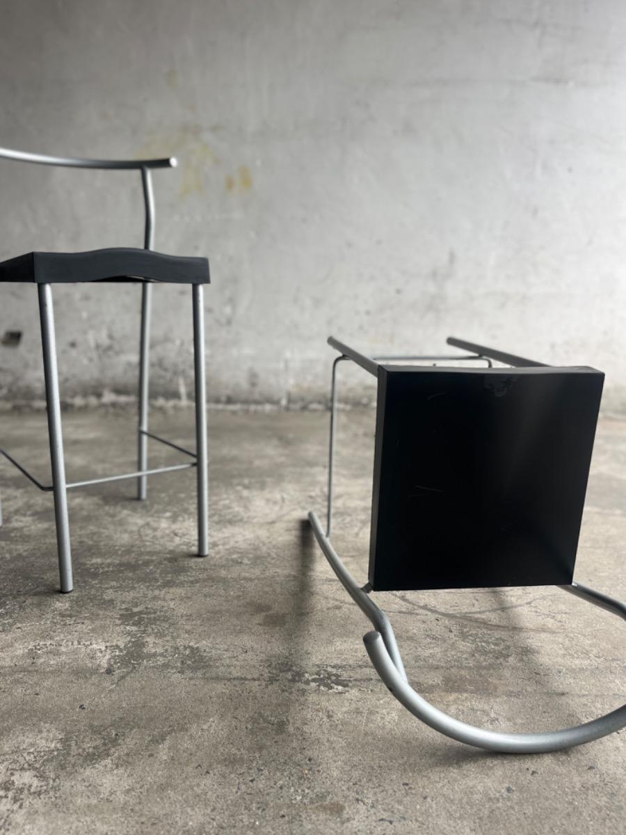 Vintage high glob barstool by Phillipe Starck