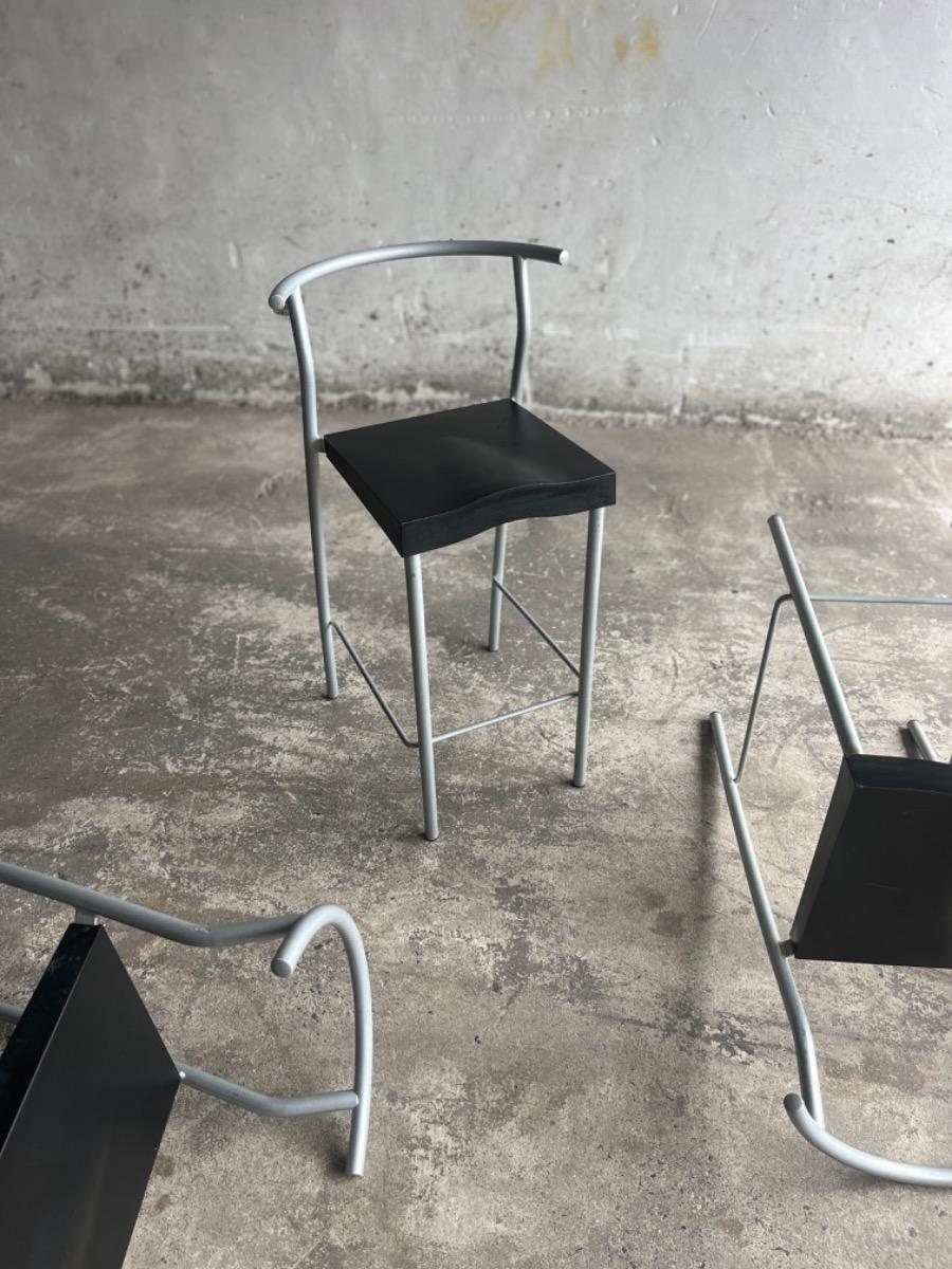 Vintage high glob barstool by Phillipe Starck