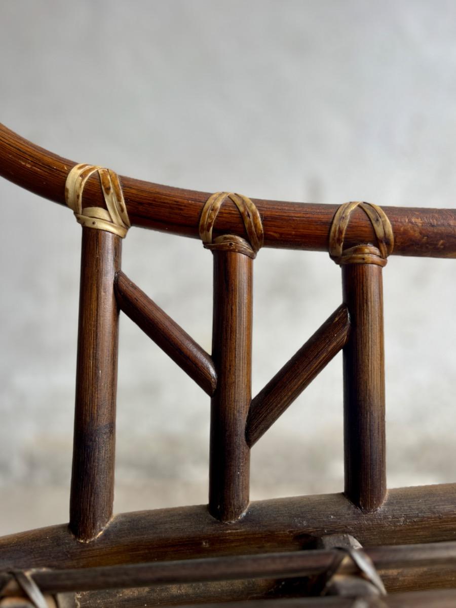 Rare set of McGuire rattan armchairs from the 1970s